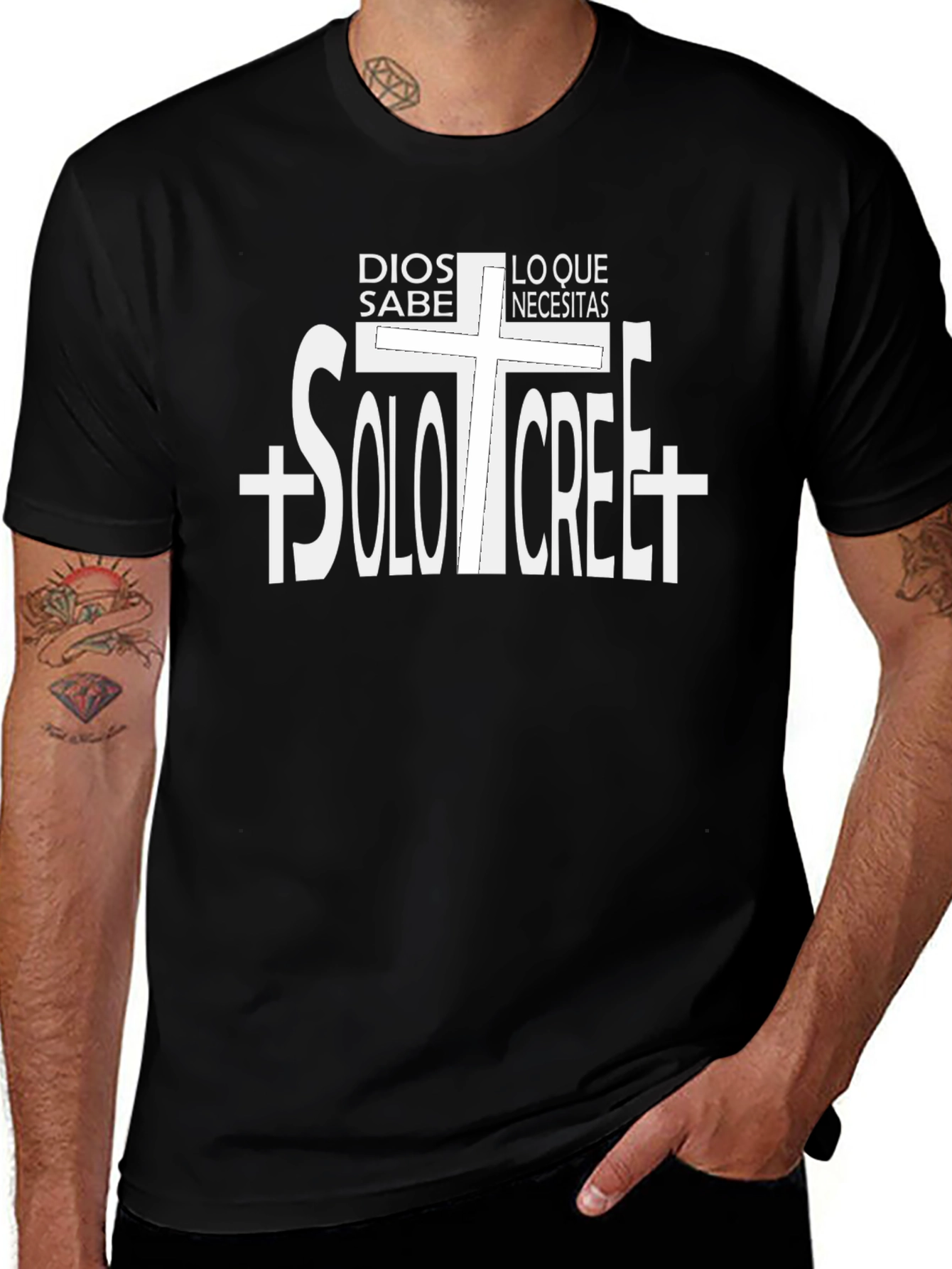 Dios Sabe T-Shirt Christian Faith Believe Design