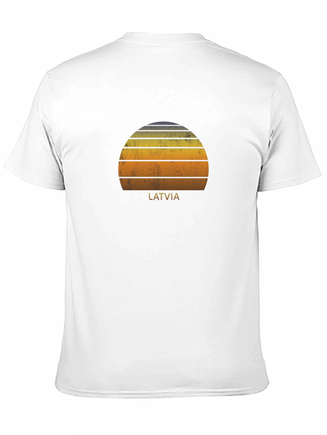 Latvia Sunset Graphic Tee - Retro Style