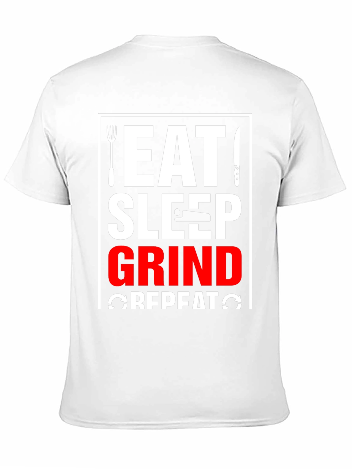 Eat Sleep Grind Repeat Black T-Shirt