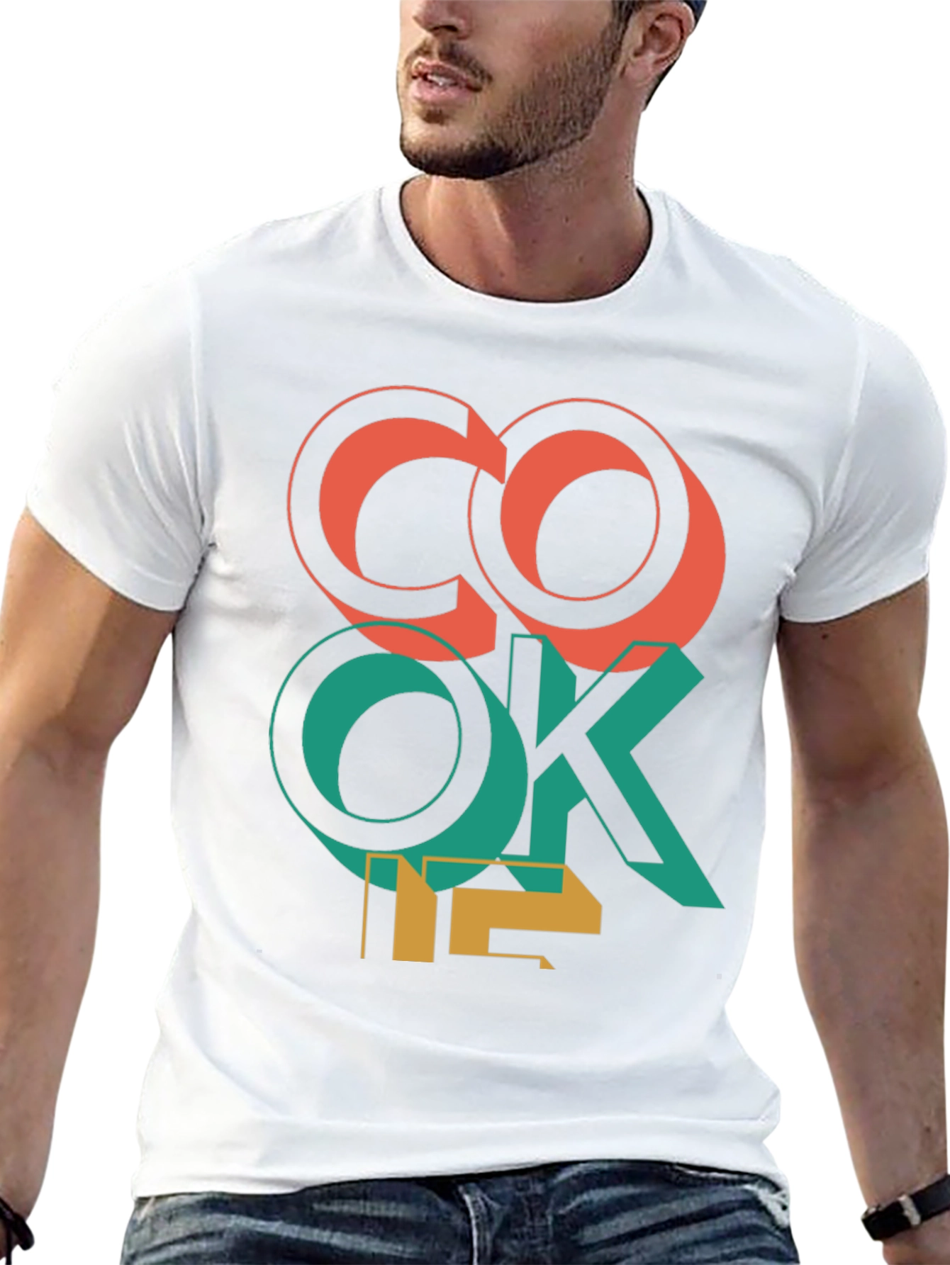 Cool Cook Me Graphic Print Black T-Shirt