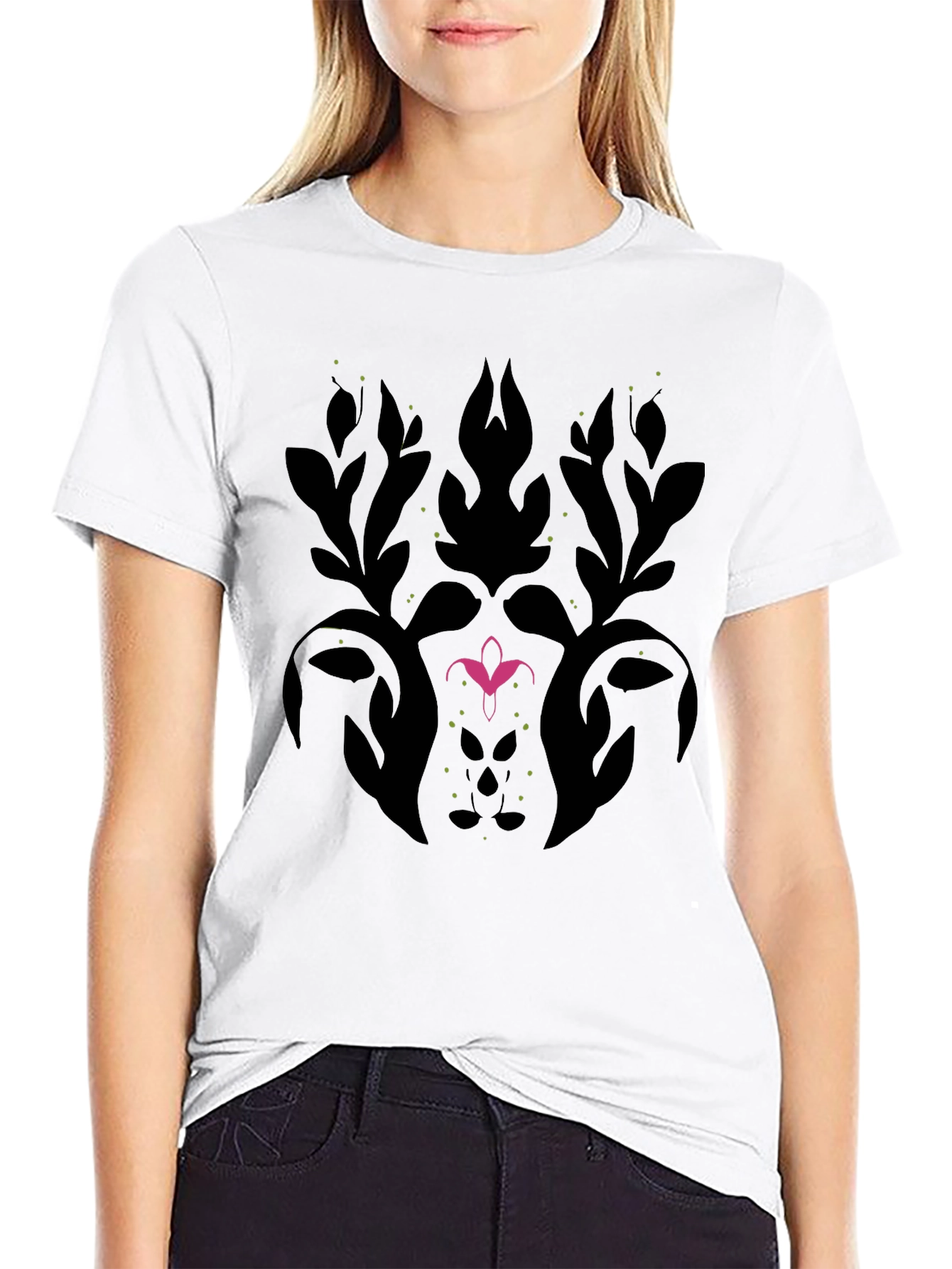 Floral Damask Graphic Tee - Stylish & Unique