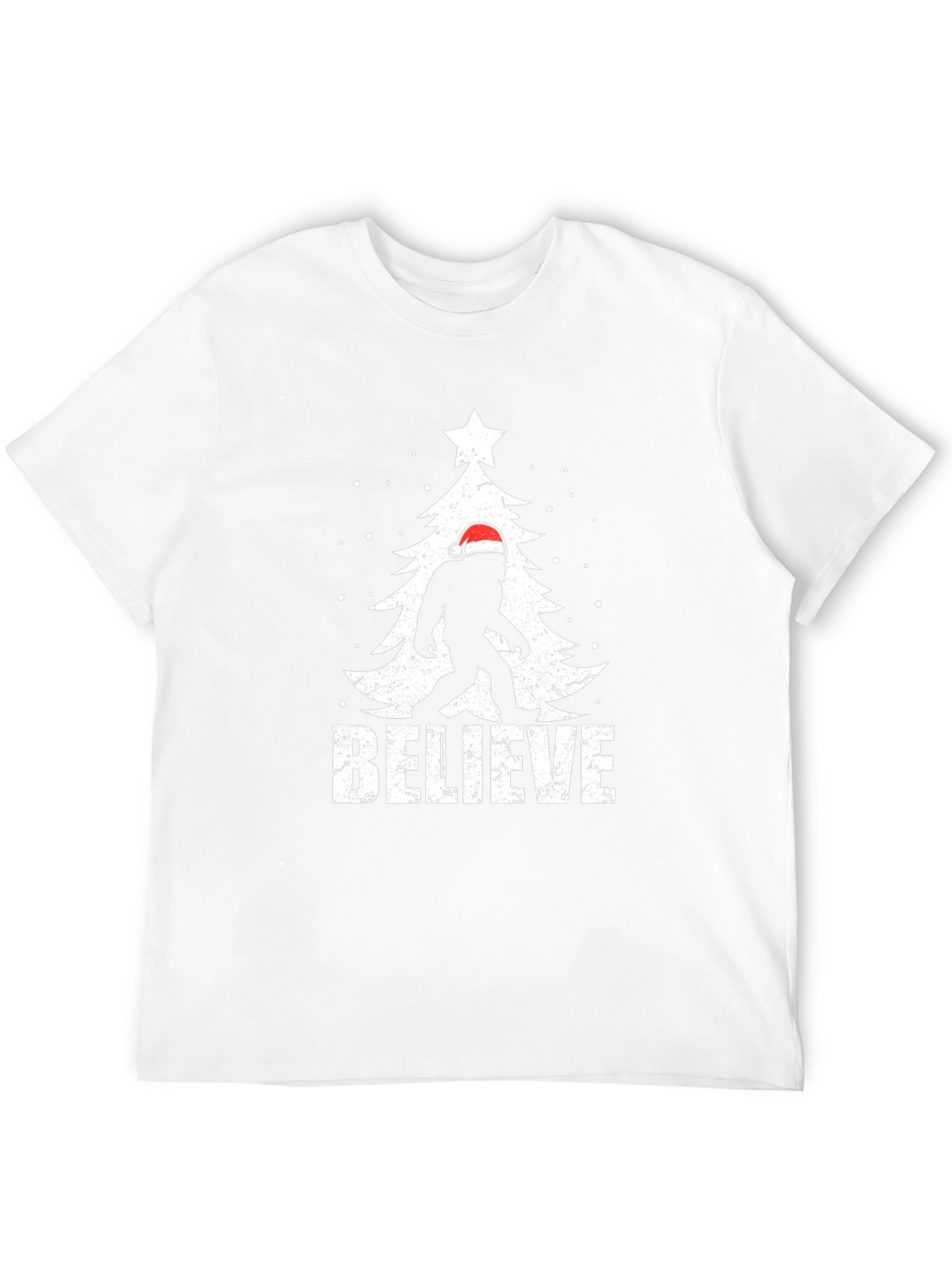 Believe Bigfoot Christmas T-Shirt