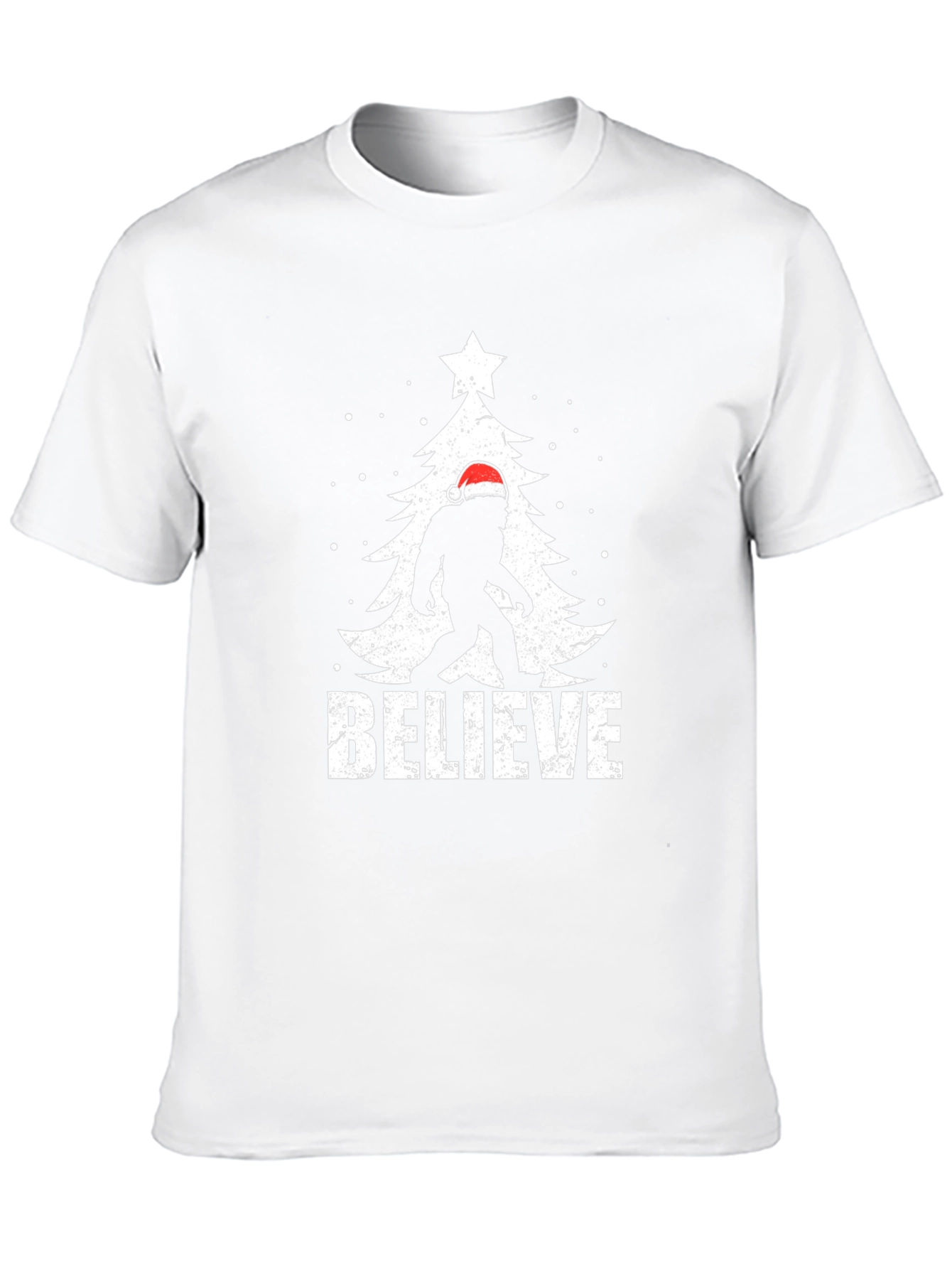 Believe Bigfoot Christmas T-Shirt