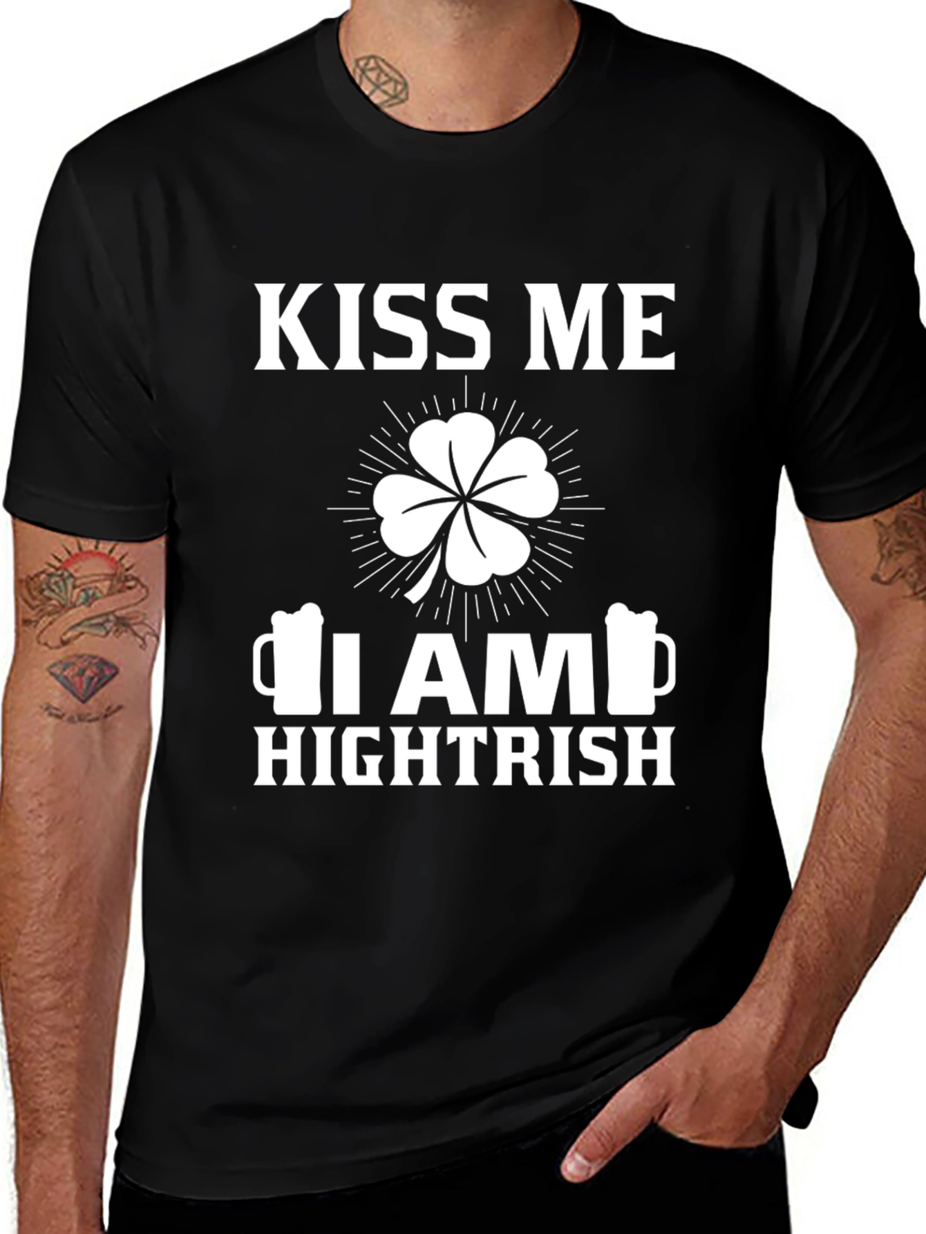 Kiss Me I am Hightrish St Patricks Day T-Shirt