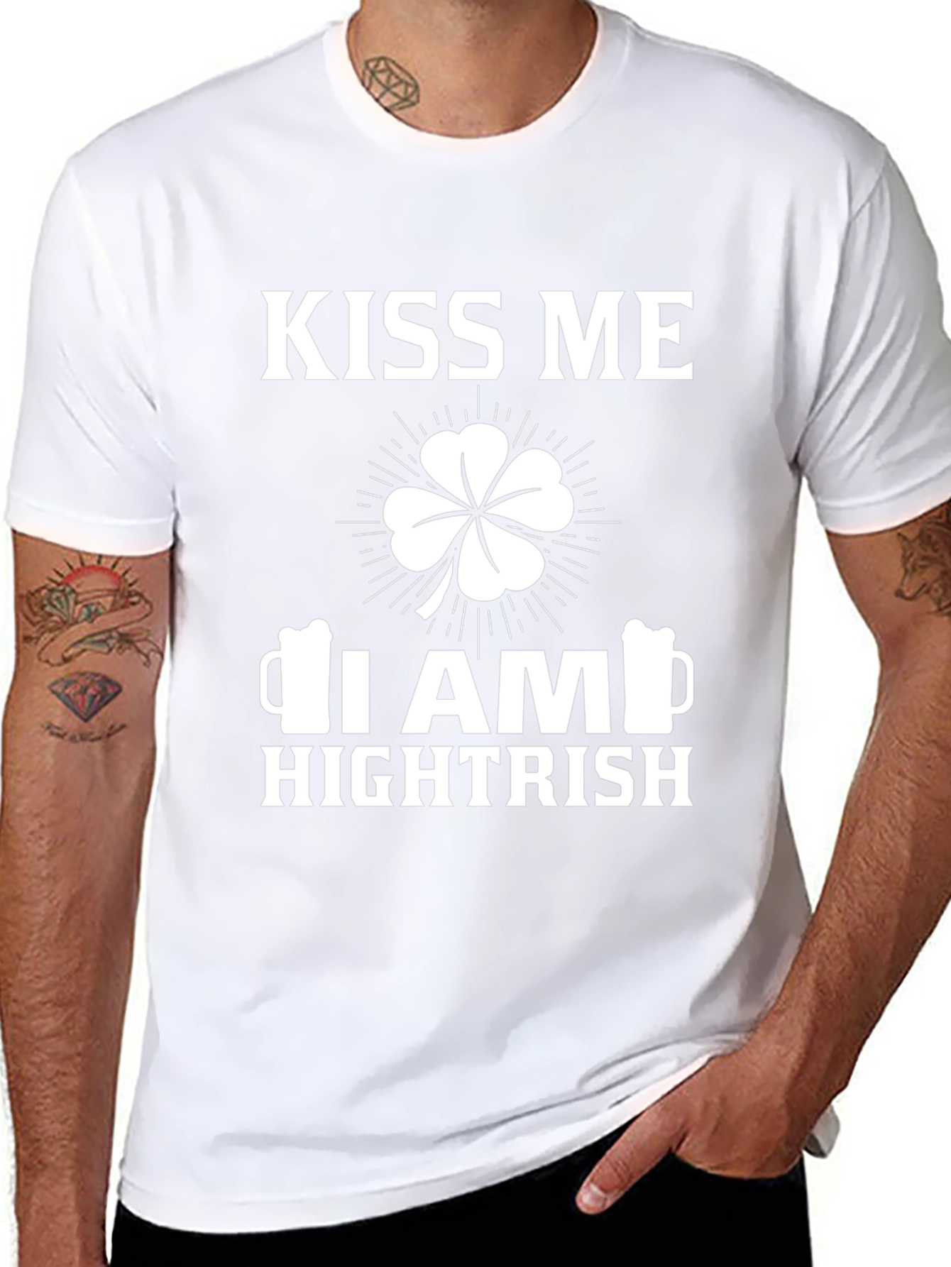 Kiss Me I am Hightrish St Patricks Day T-Shirt