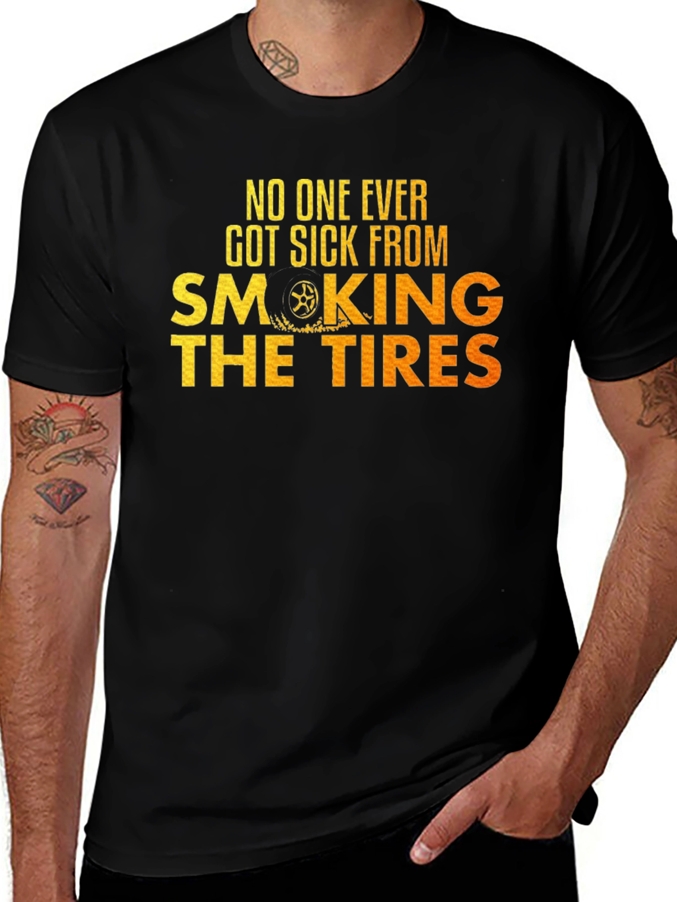 Smoking Tires Graphic Tee -  Car Enthusiast