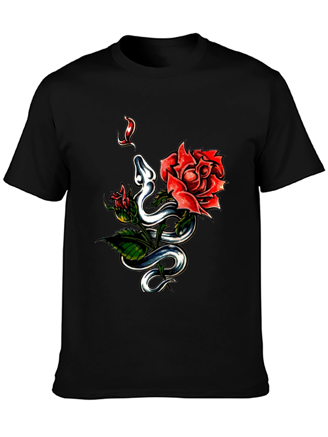 Snake & Rose Graphic Tee