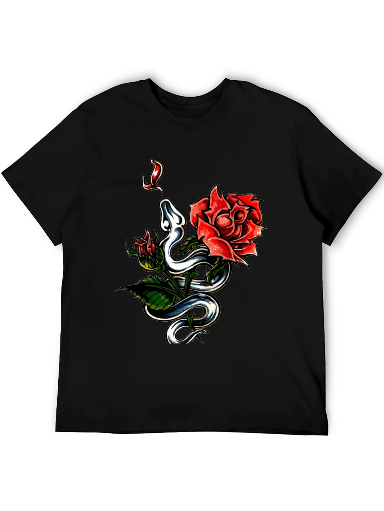 Snake & Rose Graphic Tee