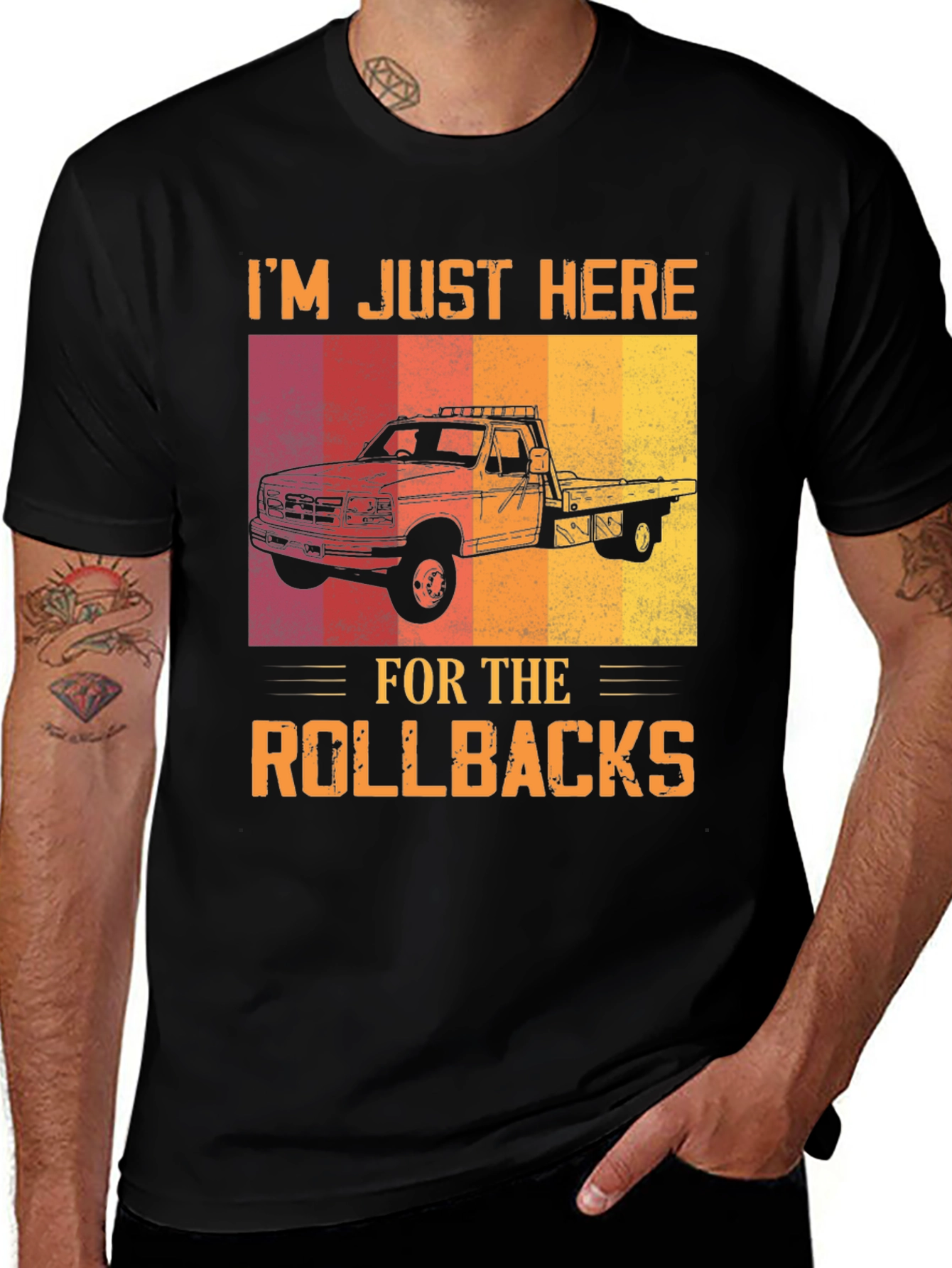 Rollback Truck T-Shirt - Tow Truck Driver Tee
