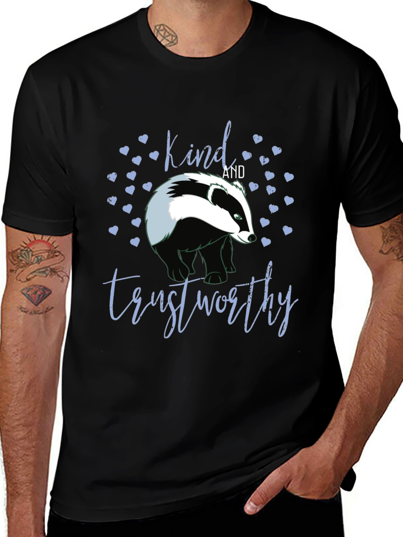 Kind & Trustworthy Badger Graphic T-Shirt