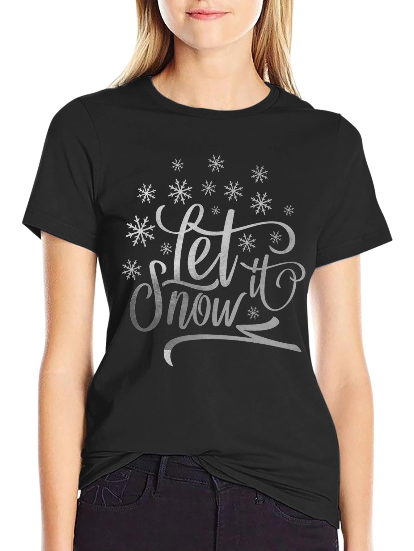 Let It Snow Graphic Tee - Winter Holiday Shirt