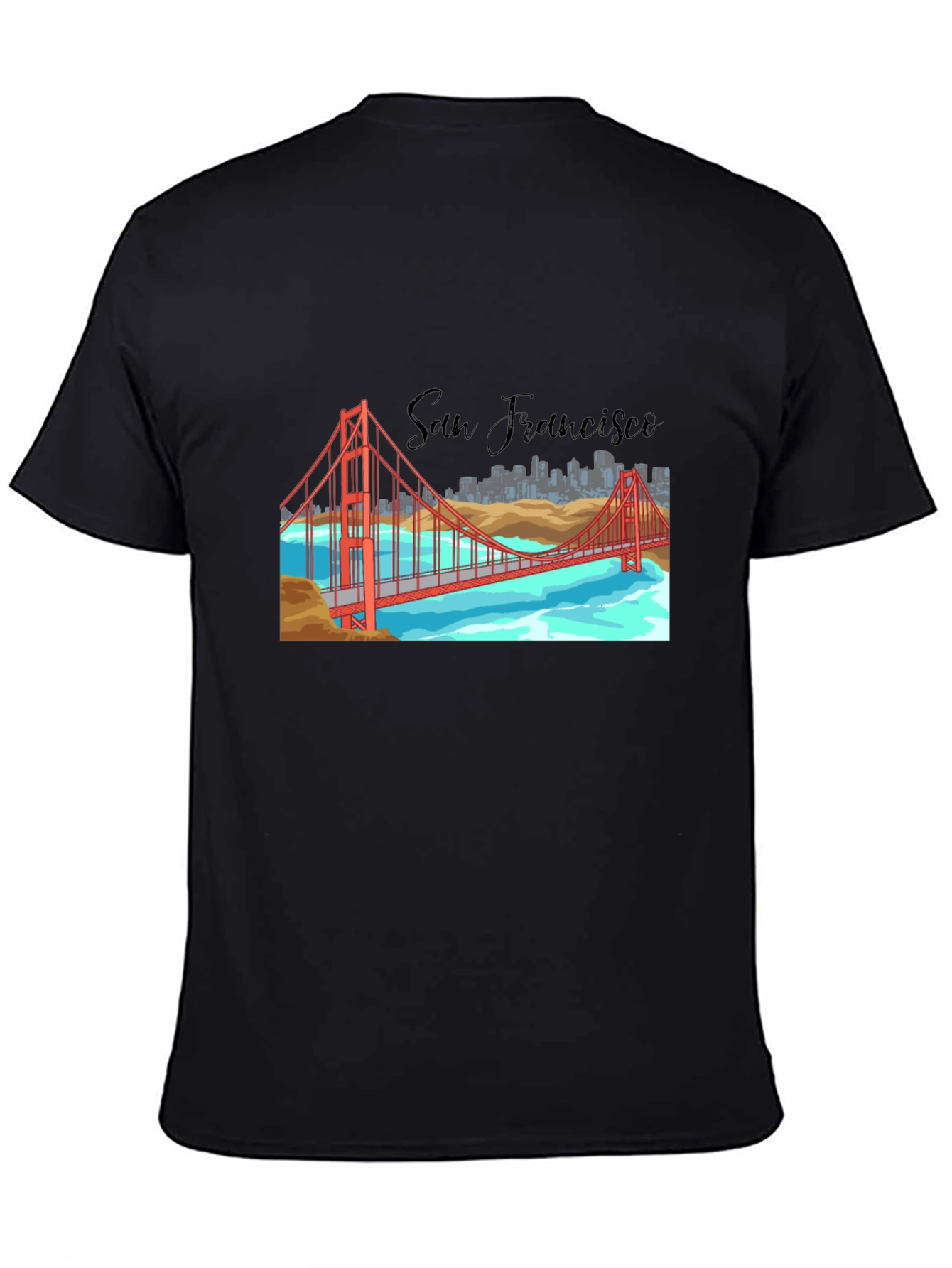 San Francisco Bridge Graphic Tee - Classic Black