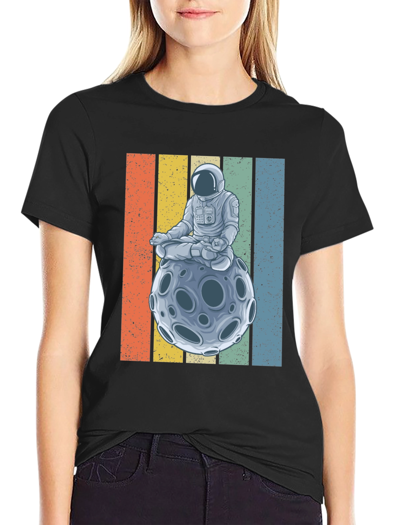 Astronaut Moon Meditation T-Shirt