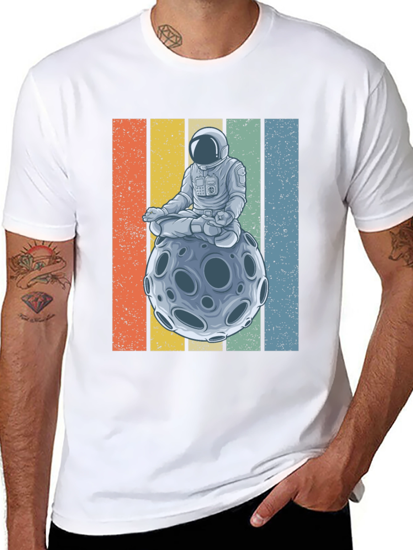 Astronaut Moon Meditation T-Shirt