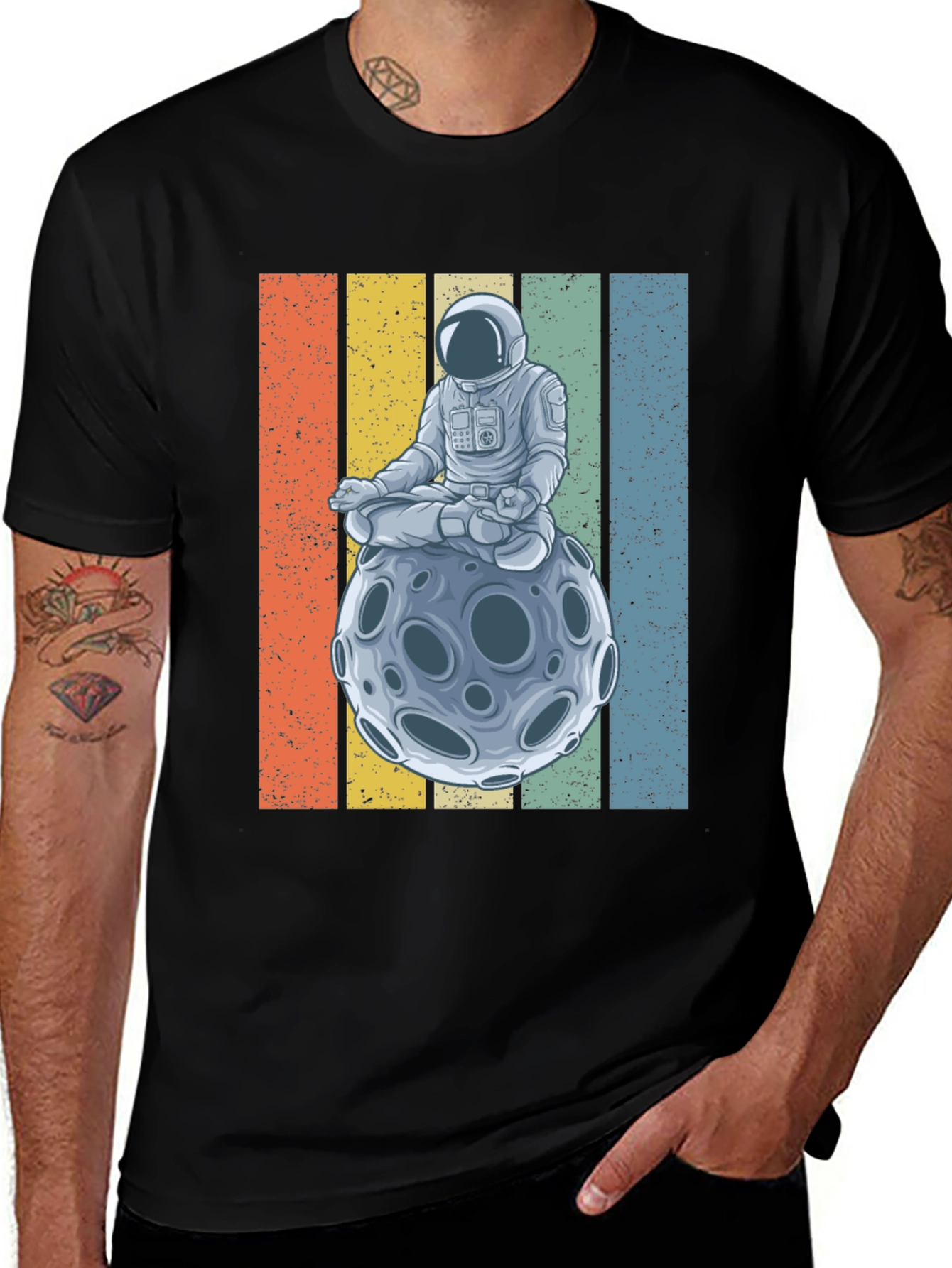 Astronaut Moon Meditation T-Shirt