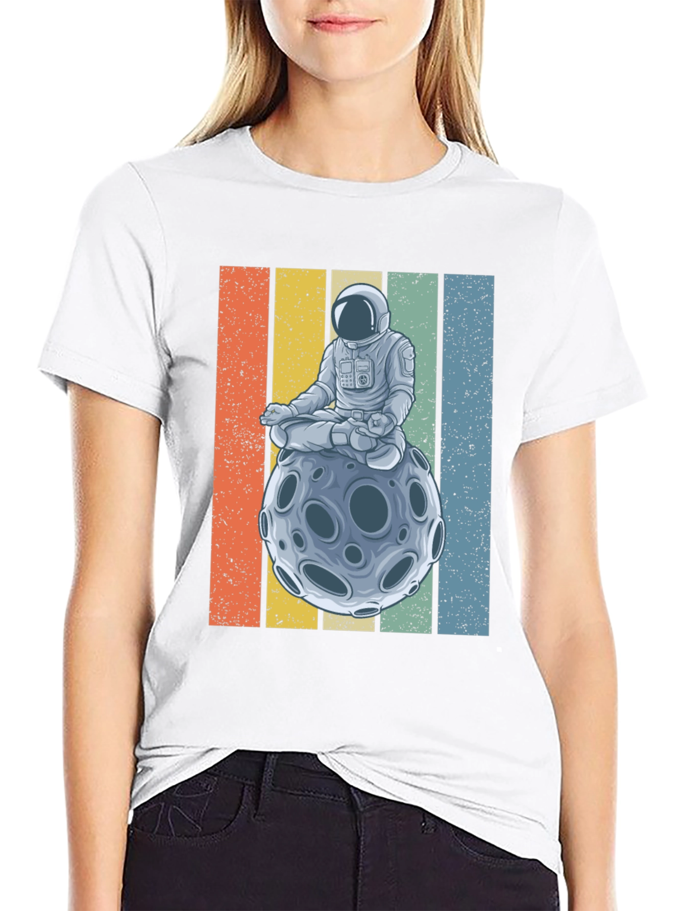 Astronaut Moon Meditation T-Shirt