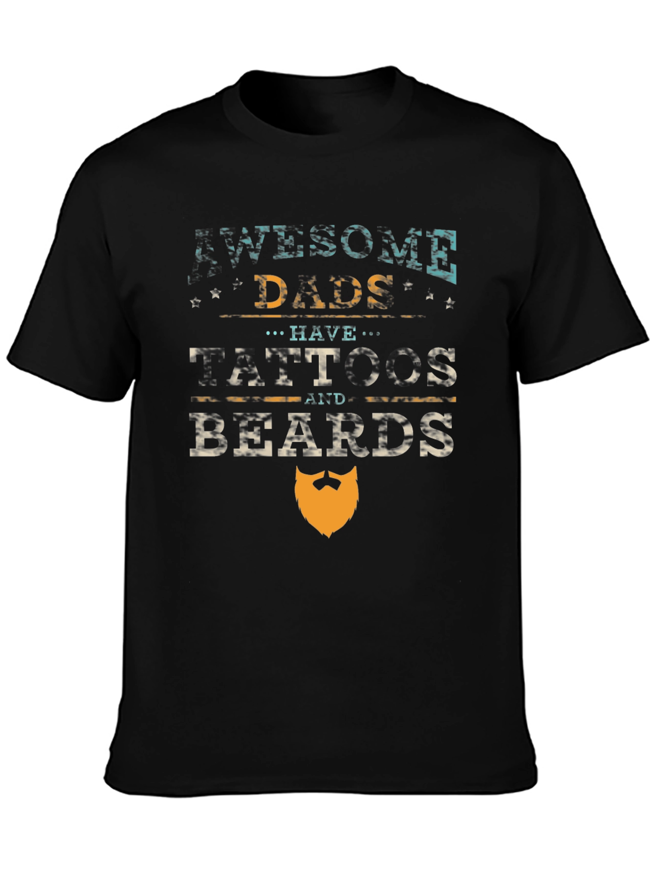 Awesome Dads Tattoos & Beards Graphic Tee