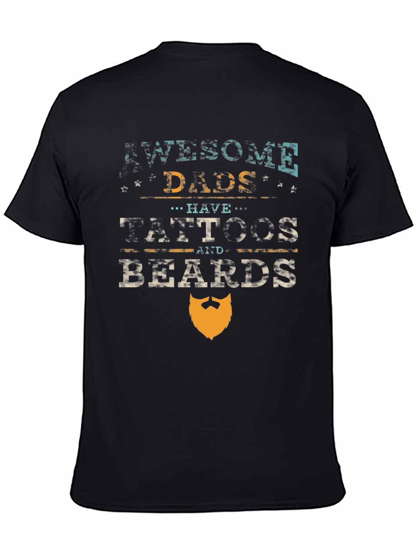 Awesome Dads Tattoos & Beards Graphic Tee
