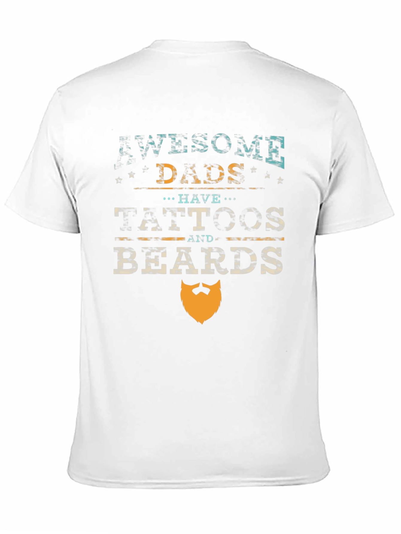 Awesome Dads Tattoos & Beards Graphic Tee