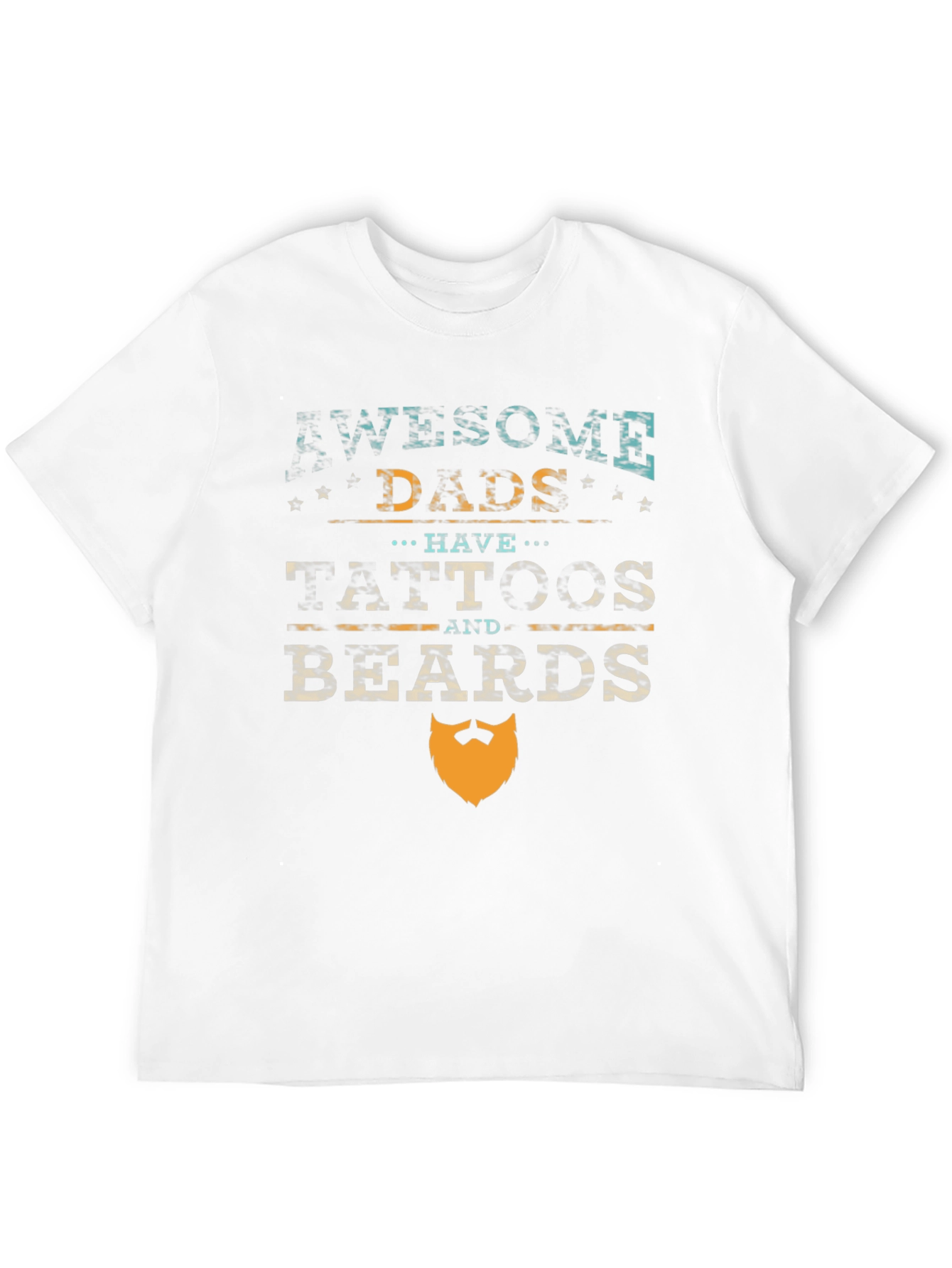 Awesome Dads Tattoos & Beards Graphic Tee