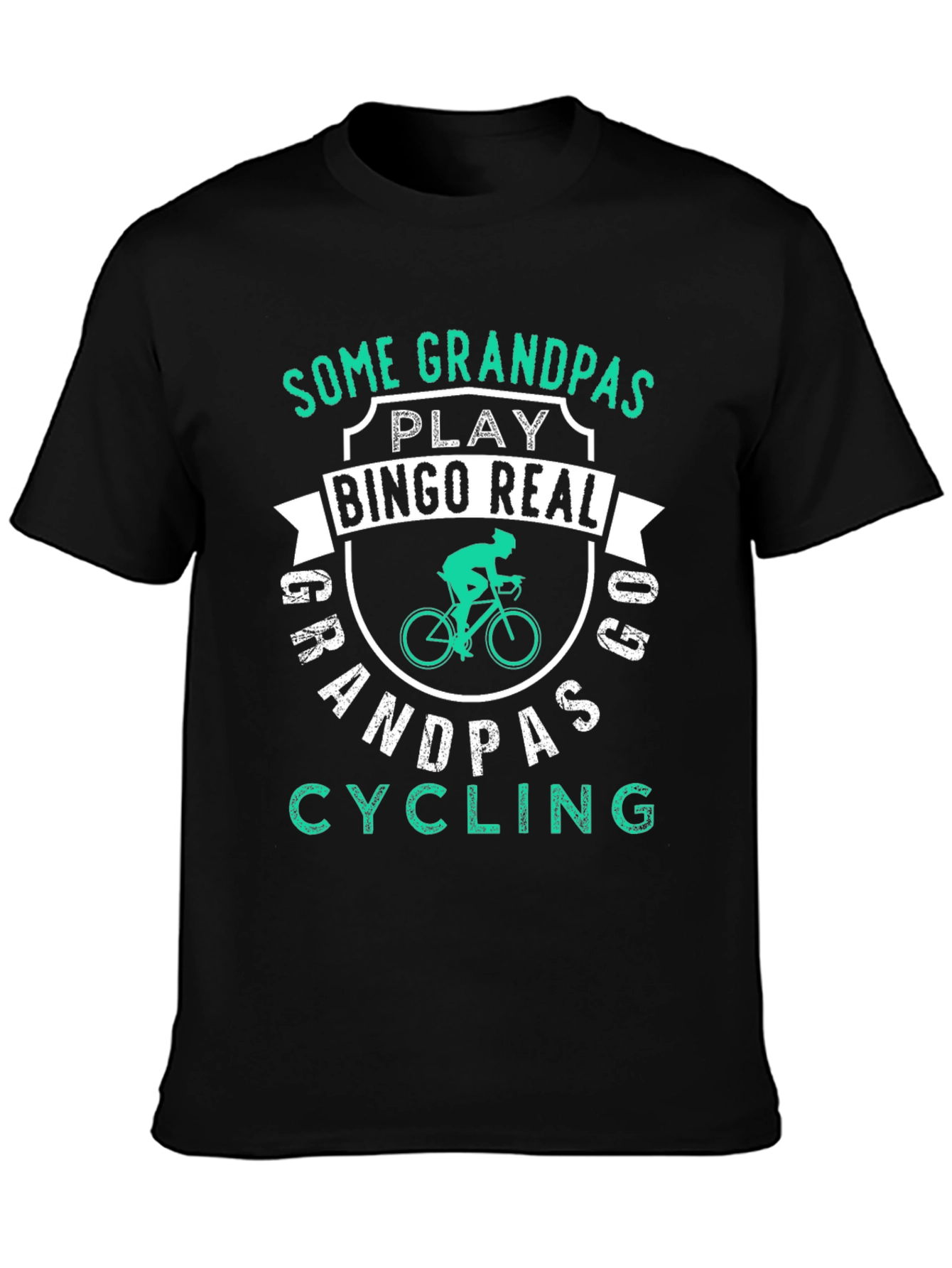 Grandpa Cycling Graphic Tee - Funny Grandfather Shirt