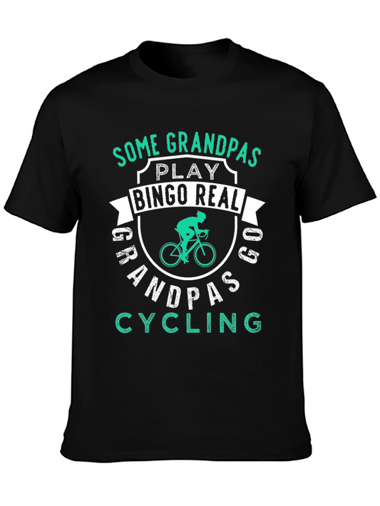 Grandpa Cycling Graphic Tee - Funny Grandfather Shirt