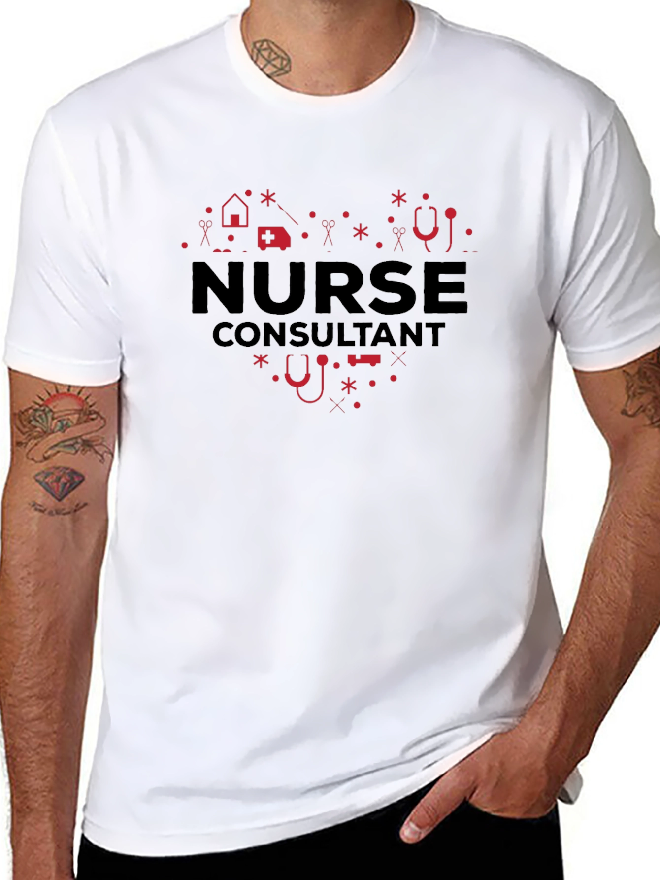 Nurse Consultant Heart Graphic Tee