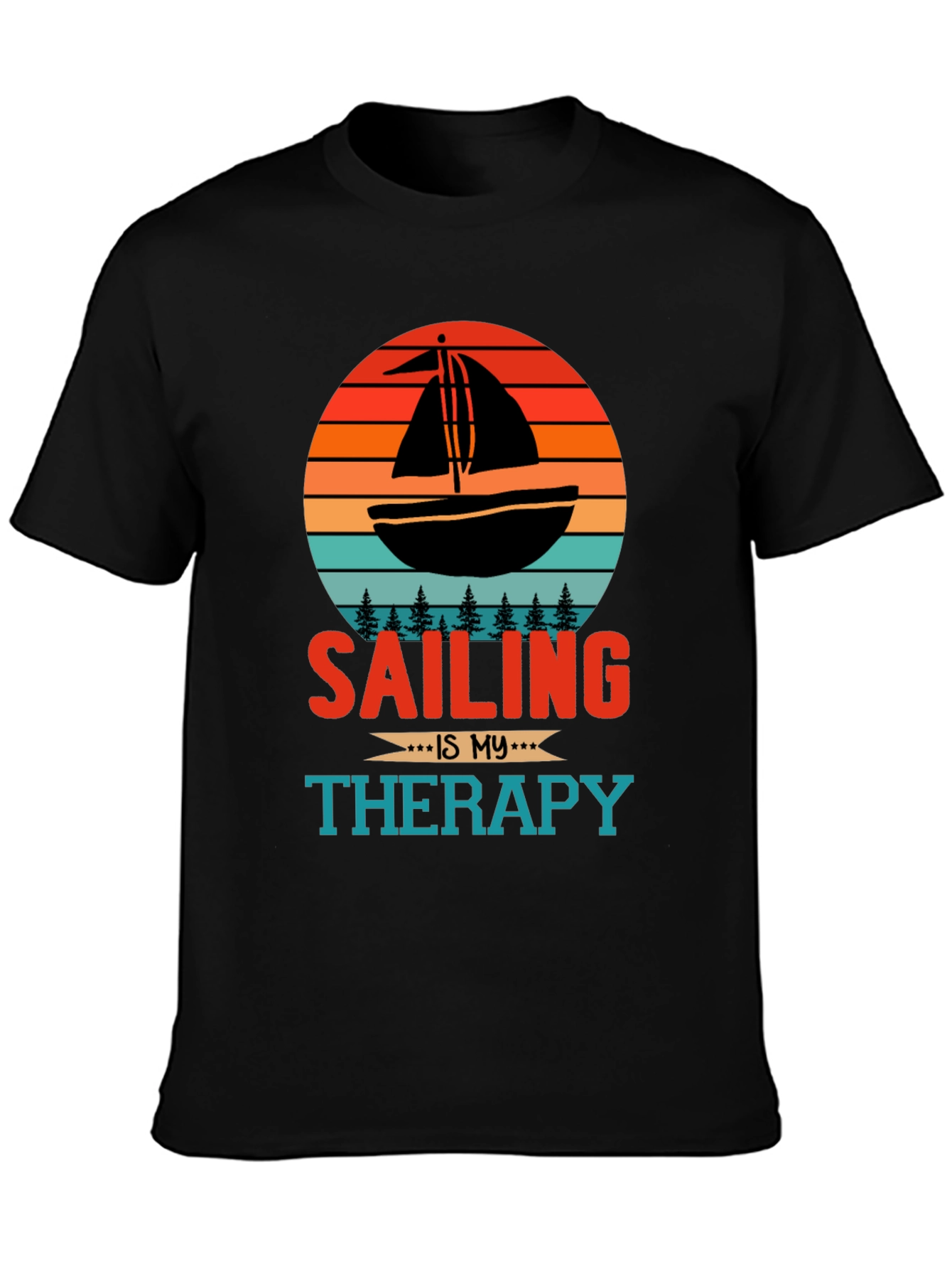 Sailing Therapy T-Shirt - Nautical Design