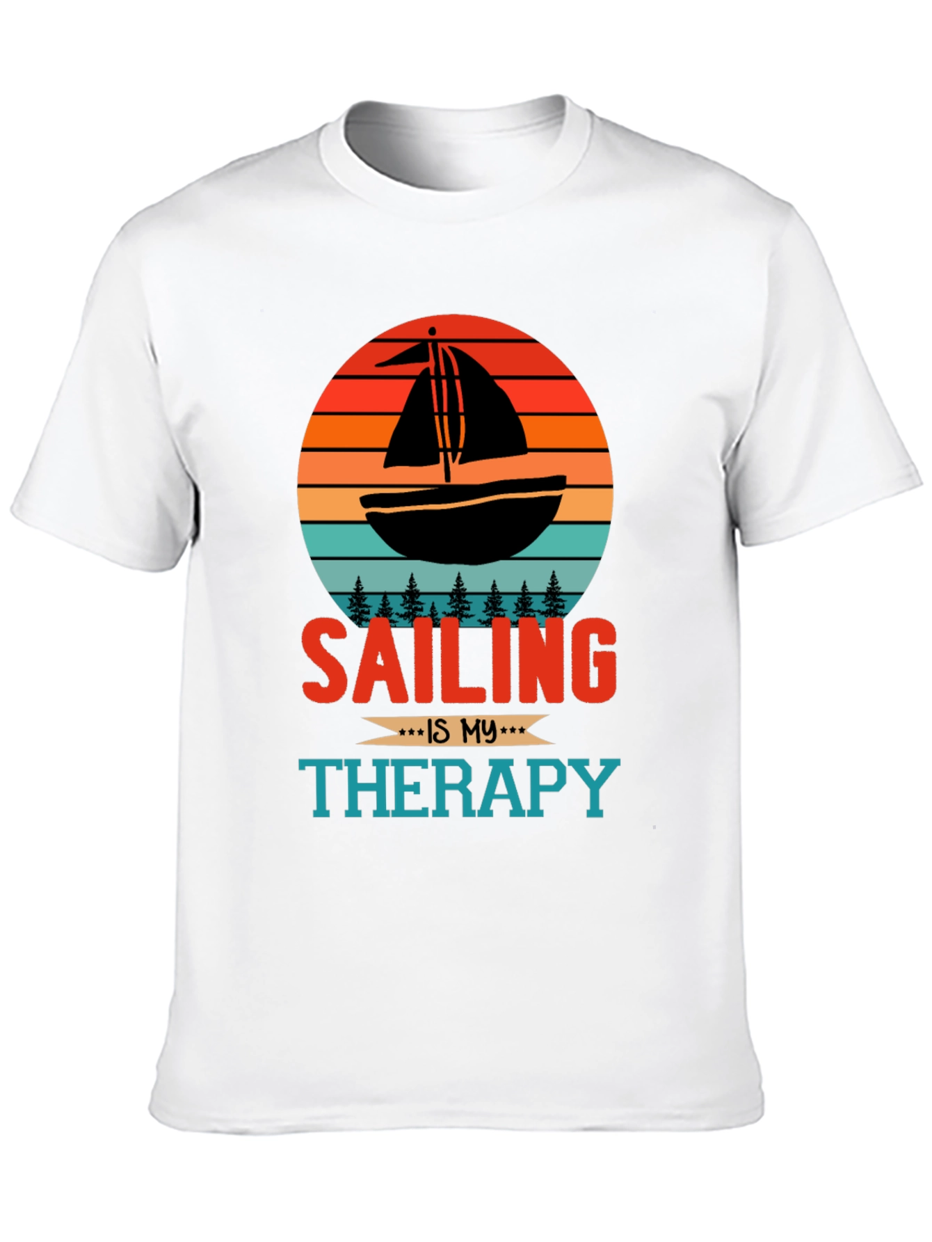 Sailing Therapy T-Shirt - Nautical Design