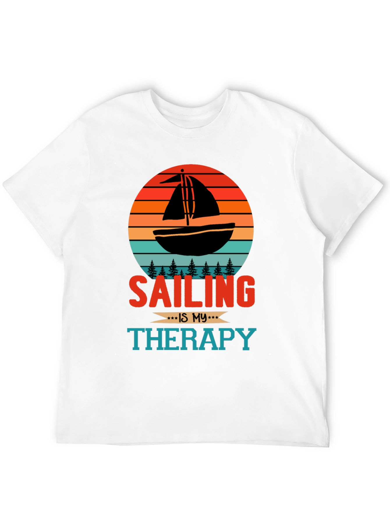 Sailing Therapy T-Shirt - Nautical Design