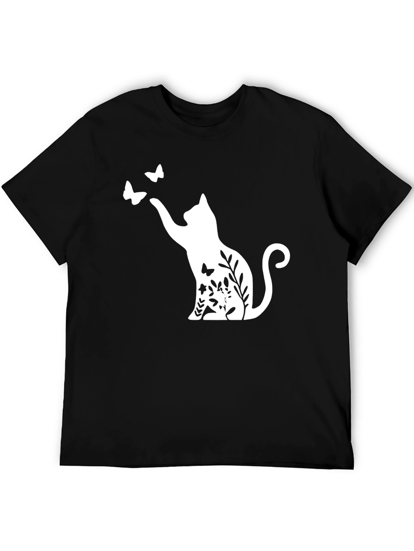 Cat & Butterfly Graphic Tee