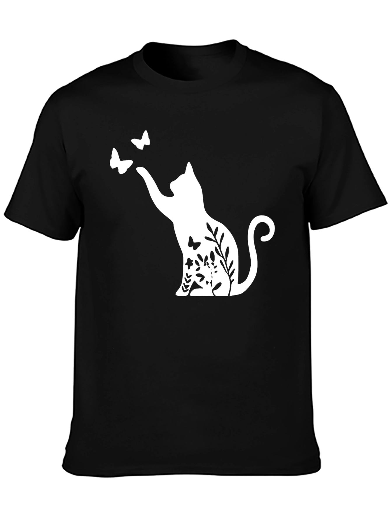 Cat & Butterfly Graphic Tee
