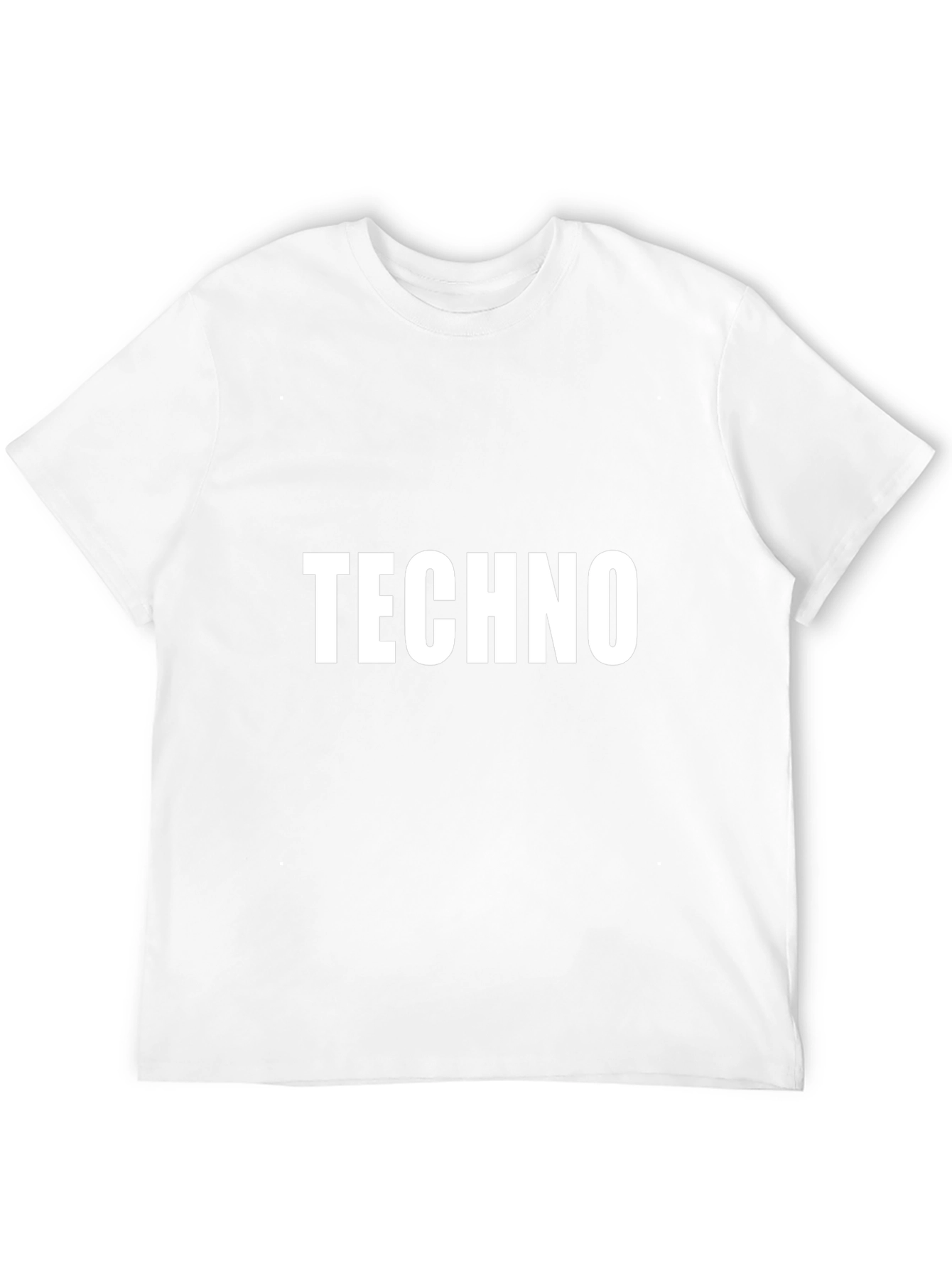 Techno Graphic Tee - Black Cotton T-Shirt