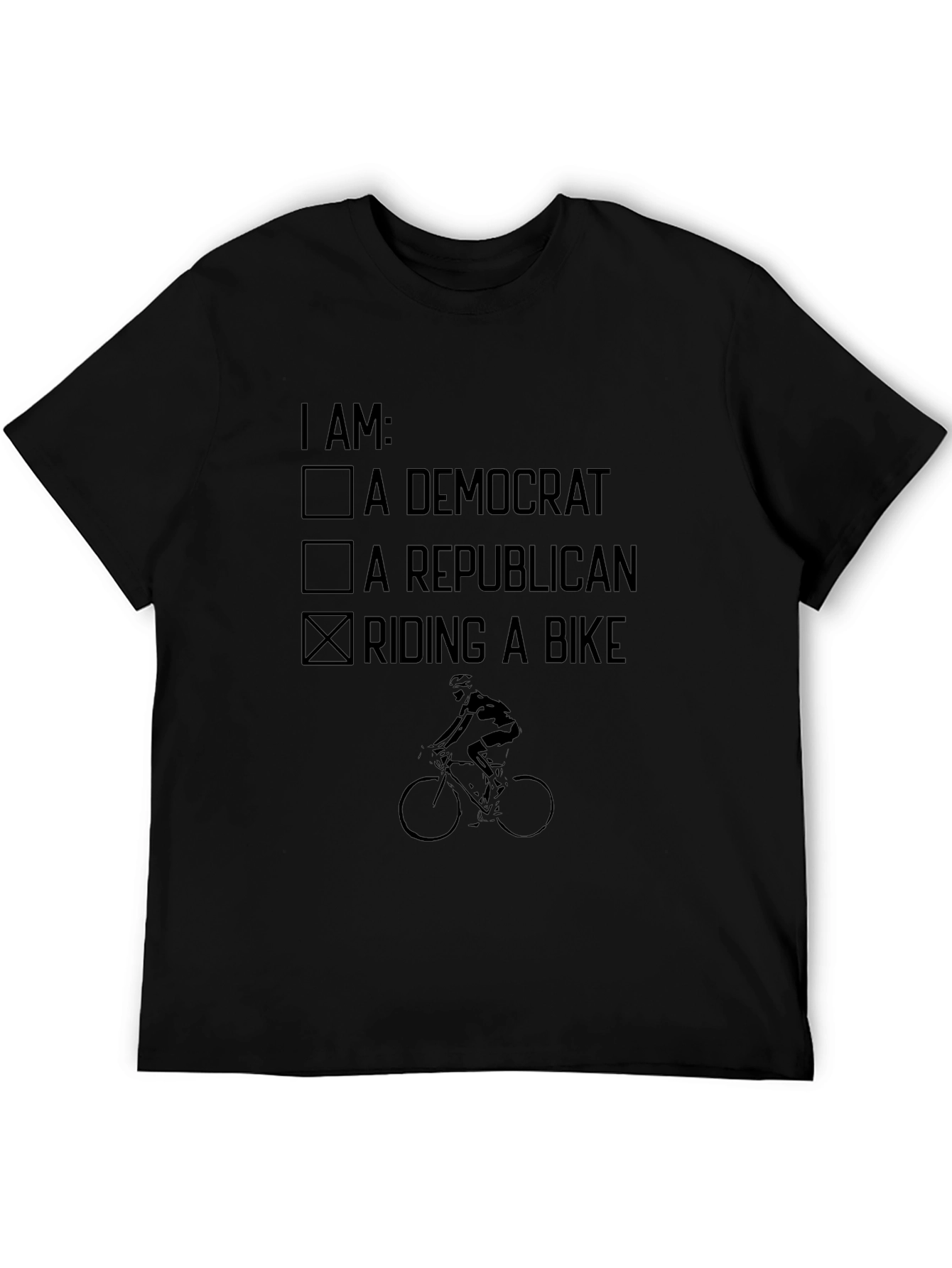 Riding a Bike Novelty T-Shirt