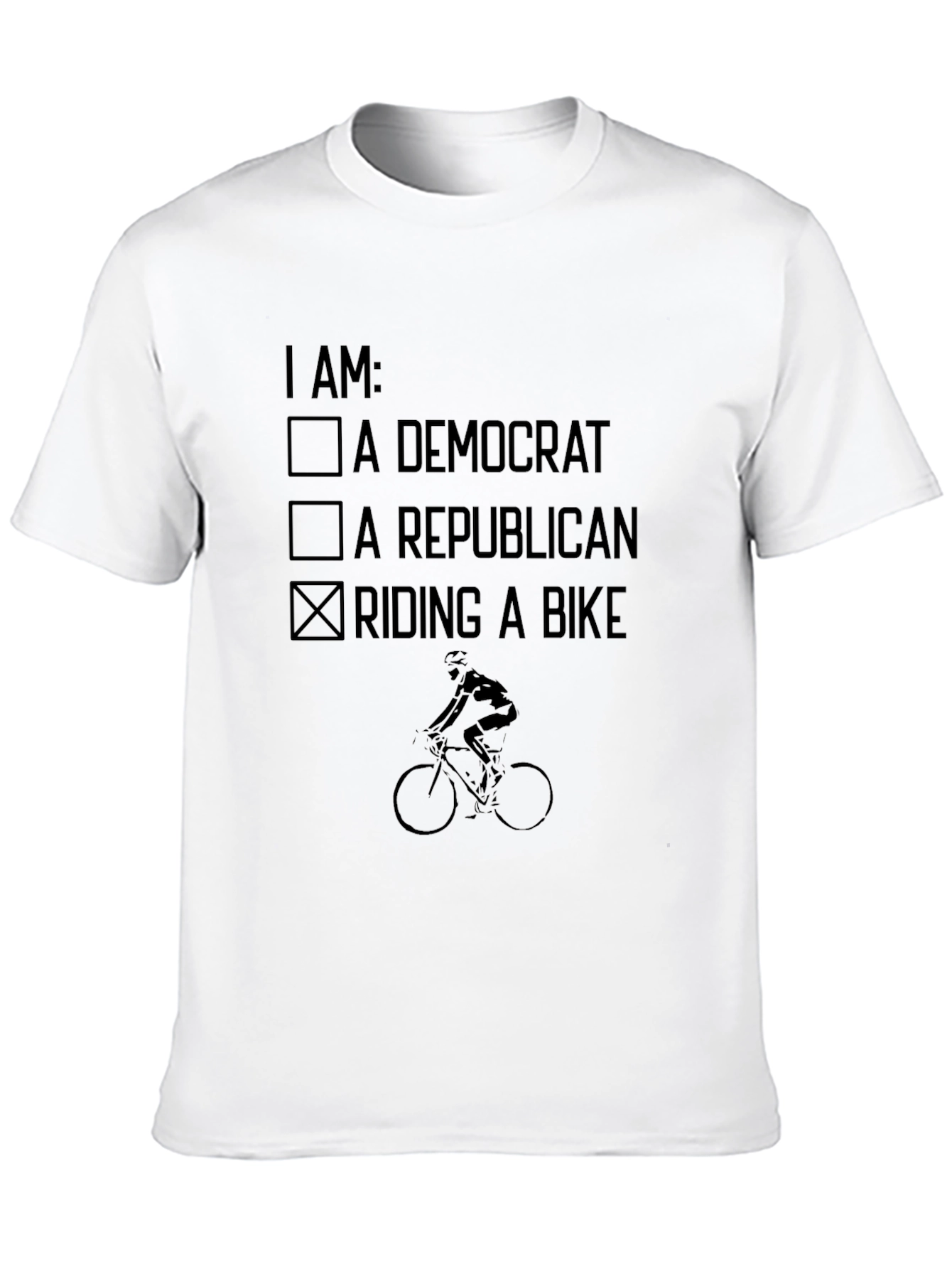 Riding a Bike Novelty T-Shirt
