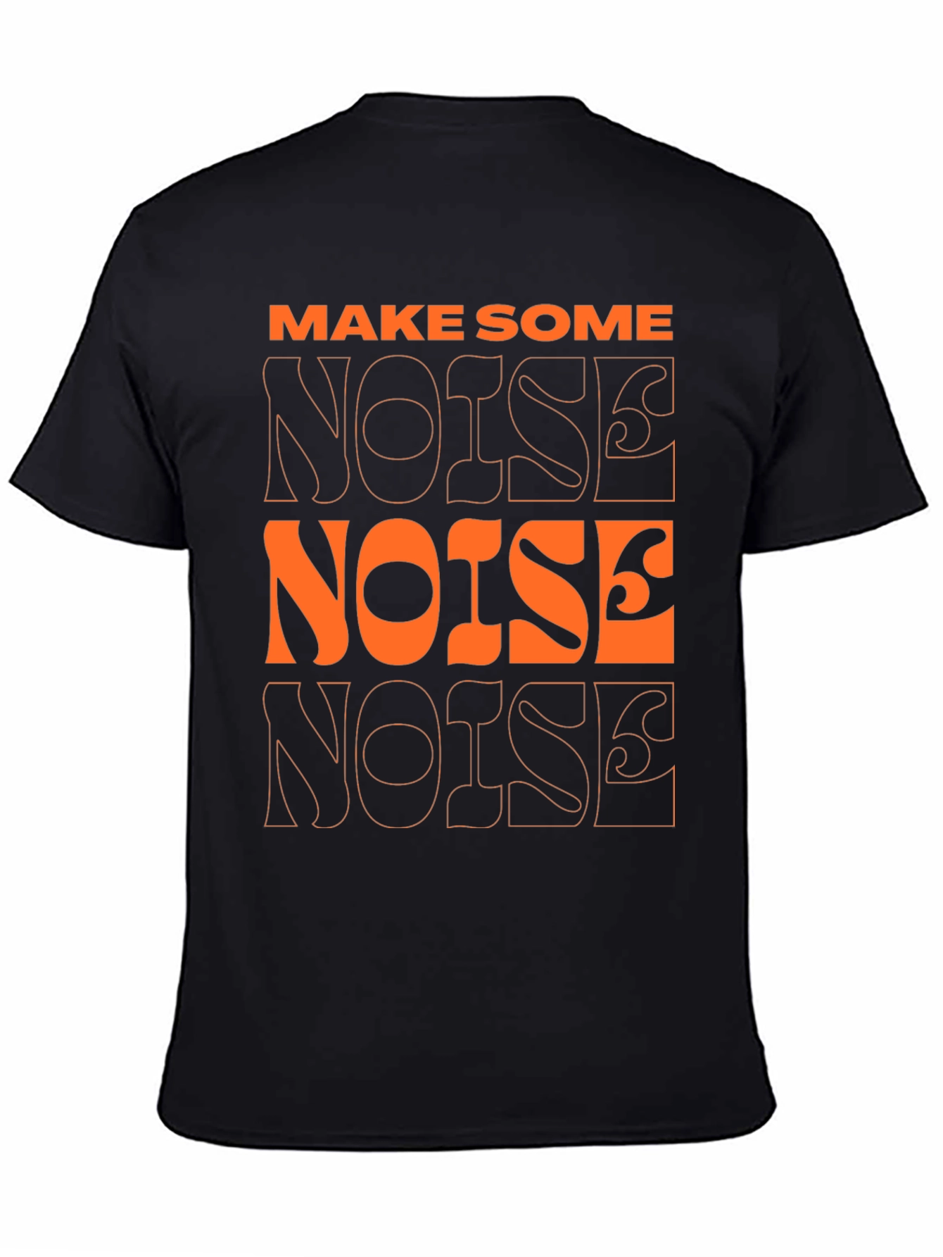 Make Some Noise Black Graphic Tee