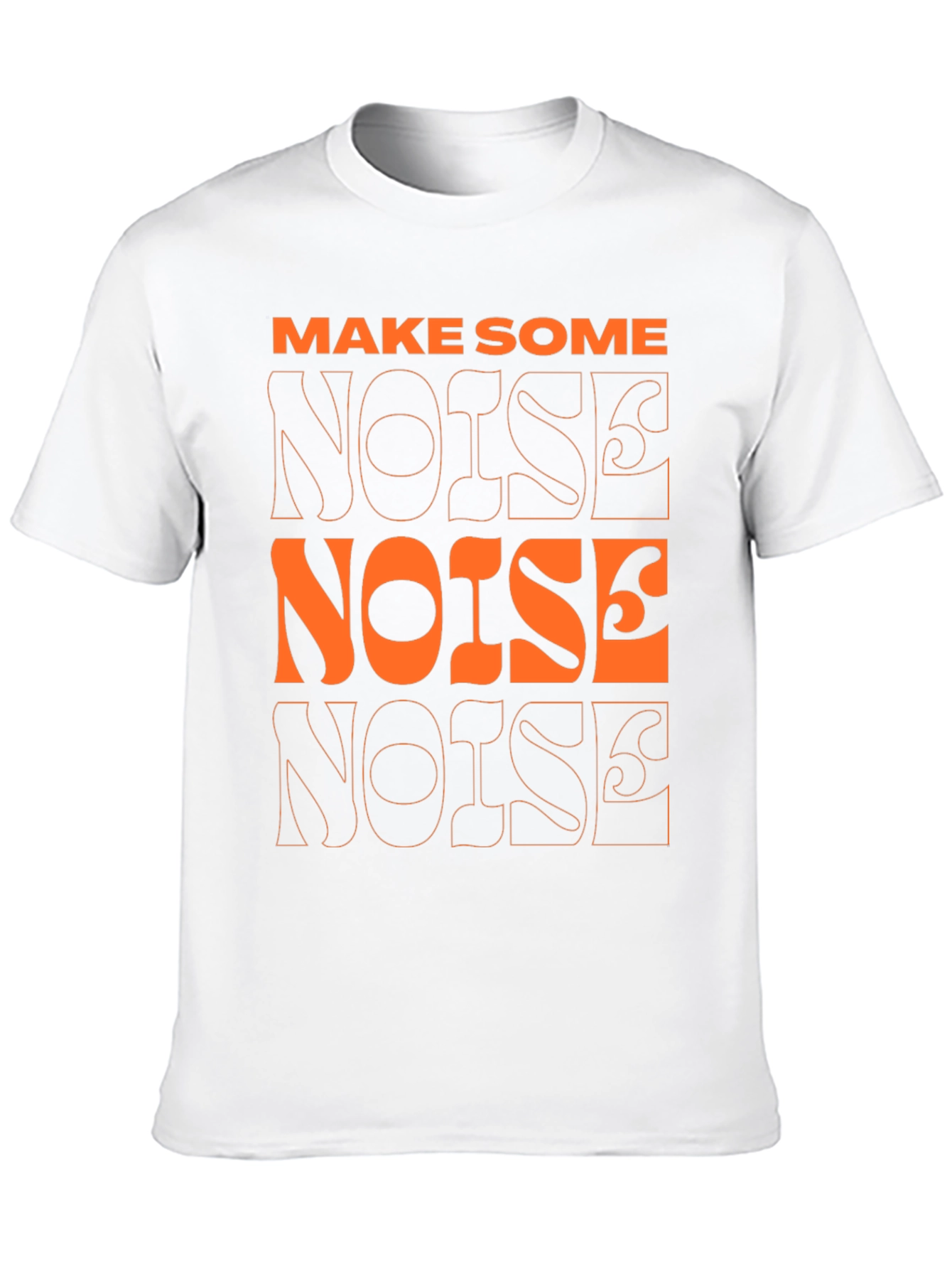 Make Some Noise Black Graphic Tee