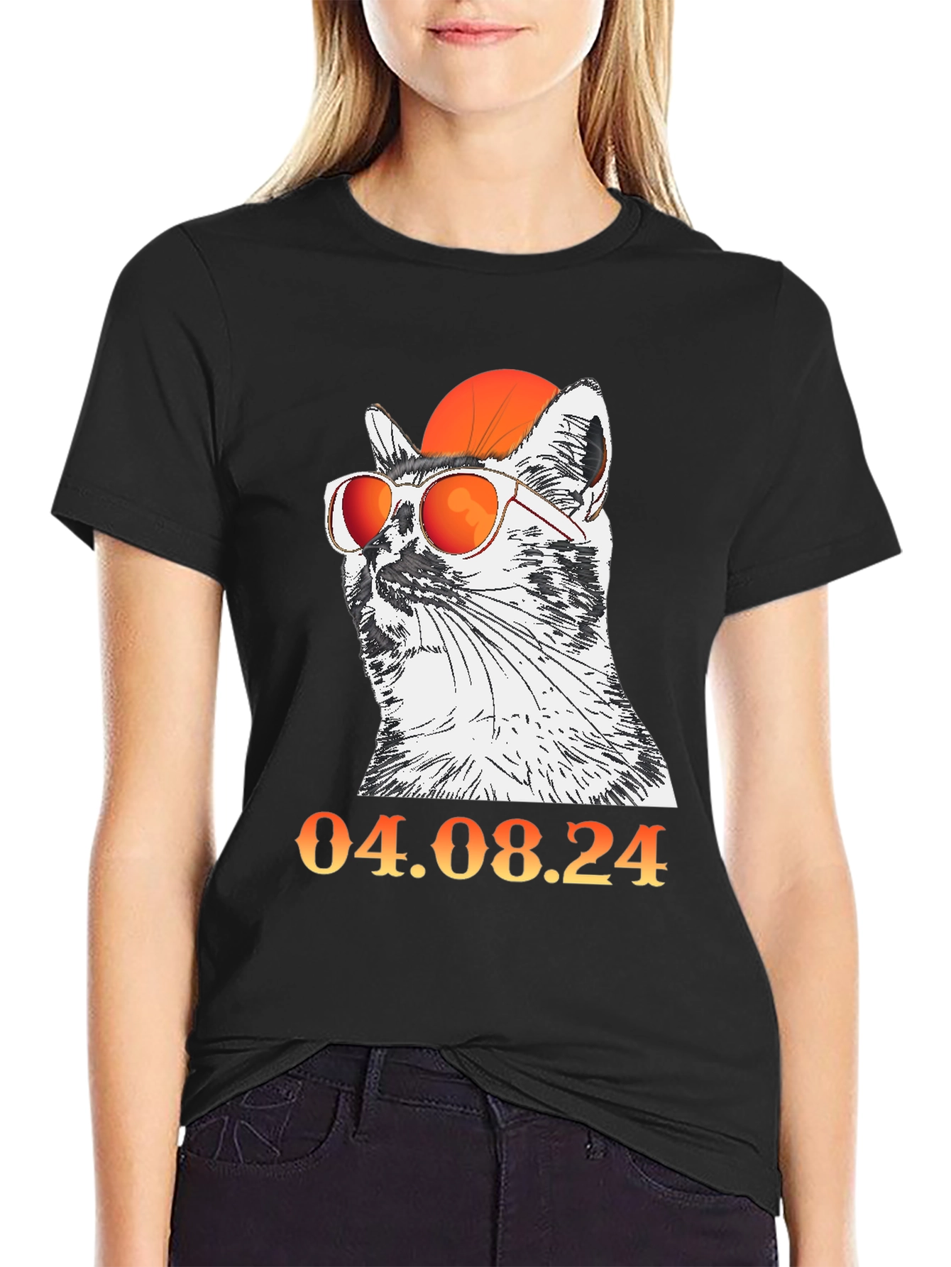 Cool Cat with Glasses T-Shirt