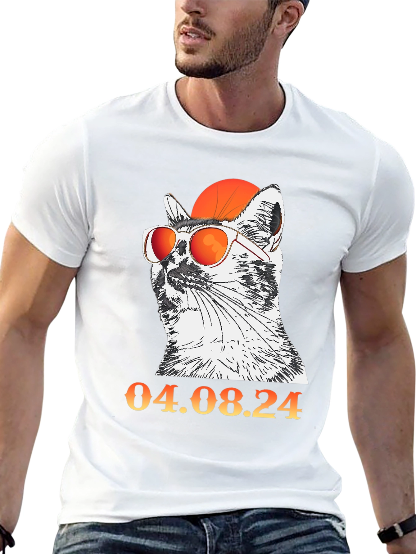 Cool Cat with Glasses T-Shirt