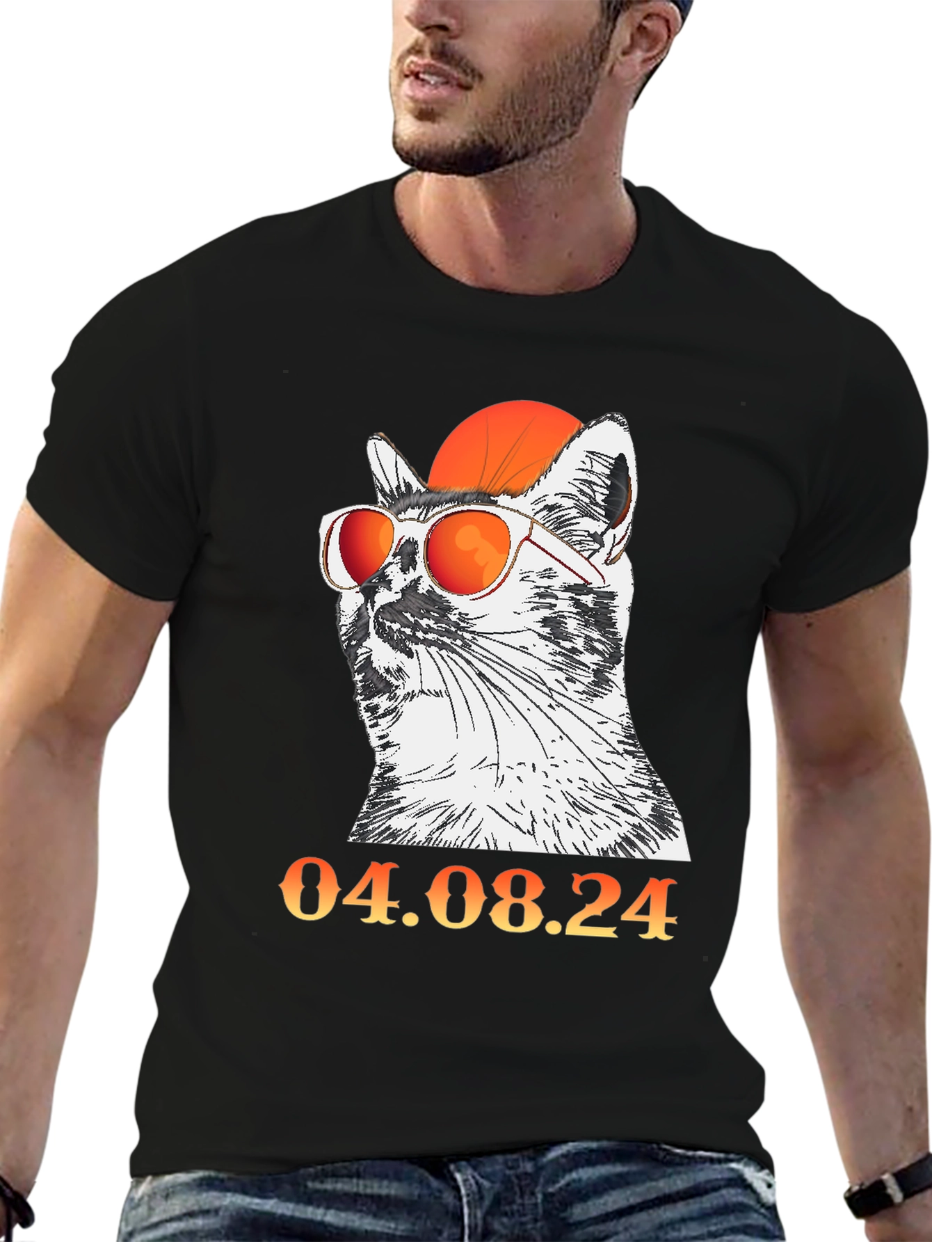 Cool Cat with Glasses T-Shirt