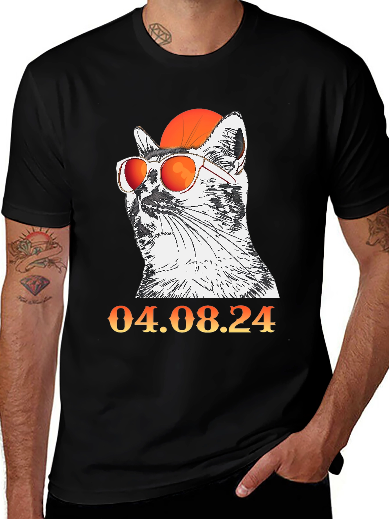 Cool Cat with Glasses T-Shirt