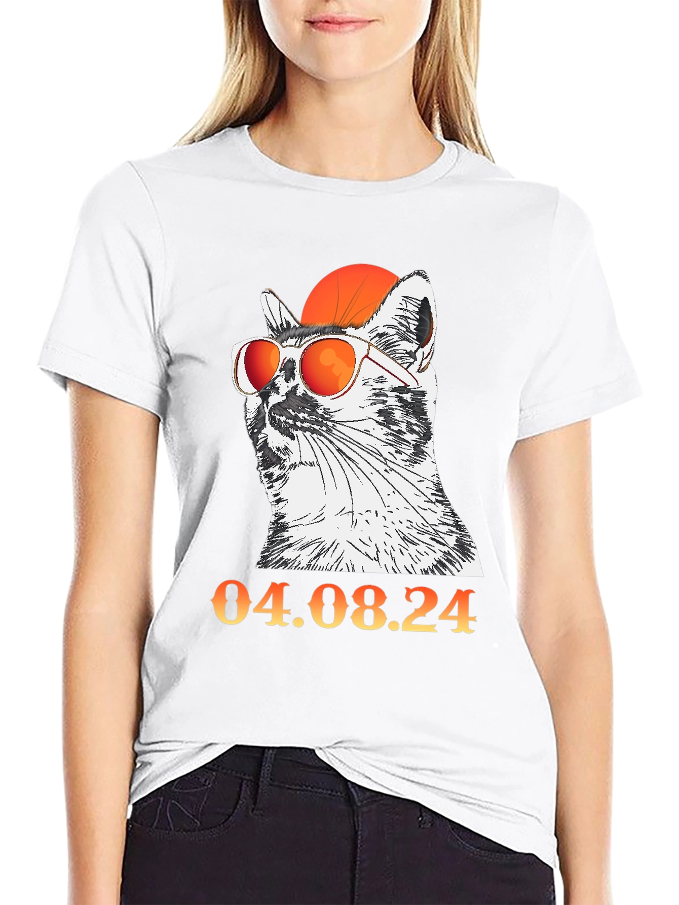 Cool Cat with Glasses T-Shirt