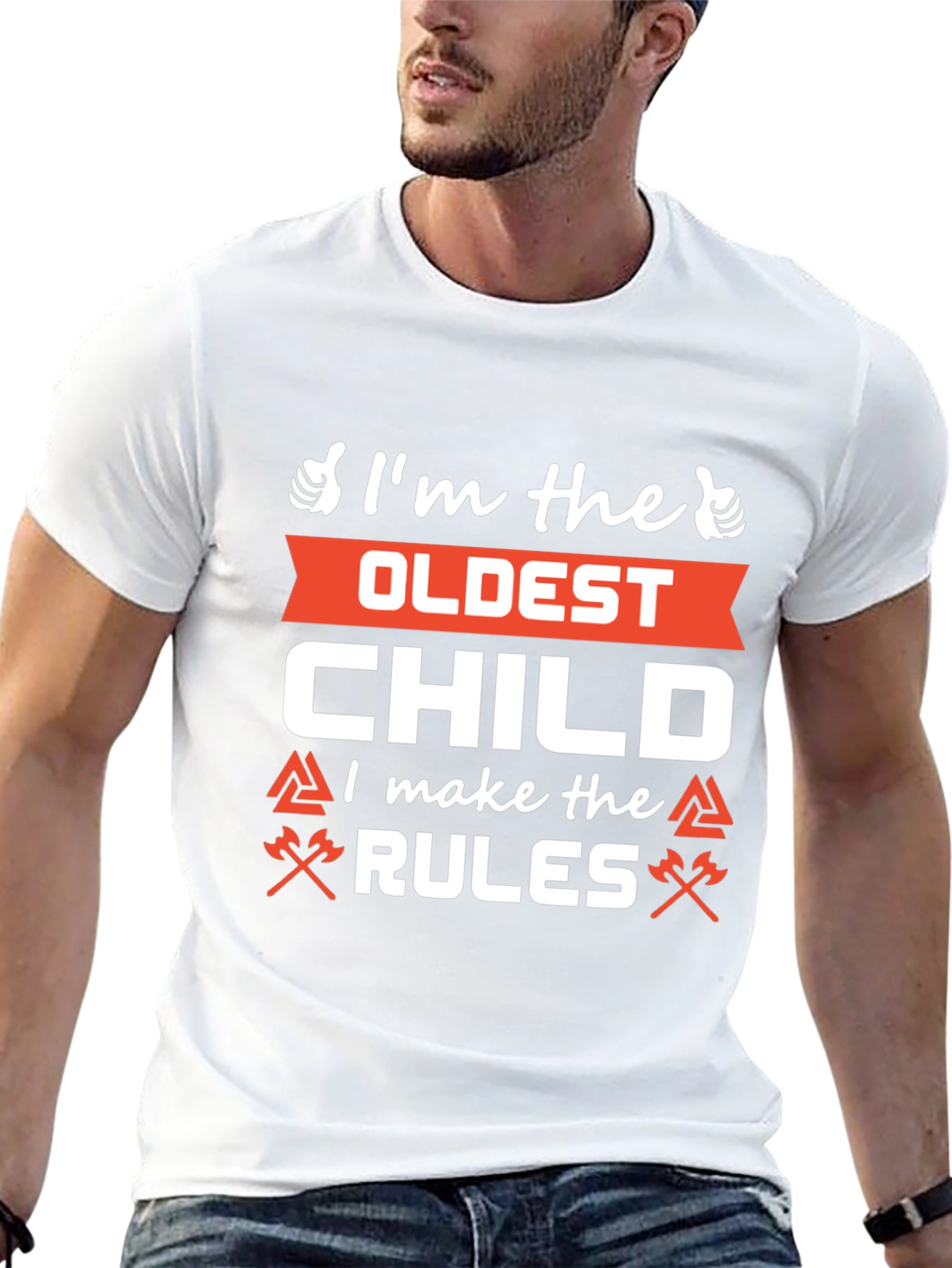 Oldest Child Rules T-Shirt - Funny Sibling Tee