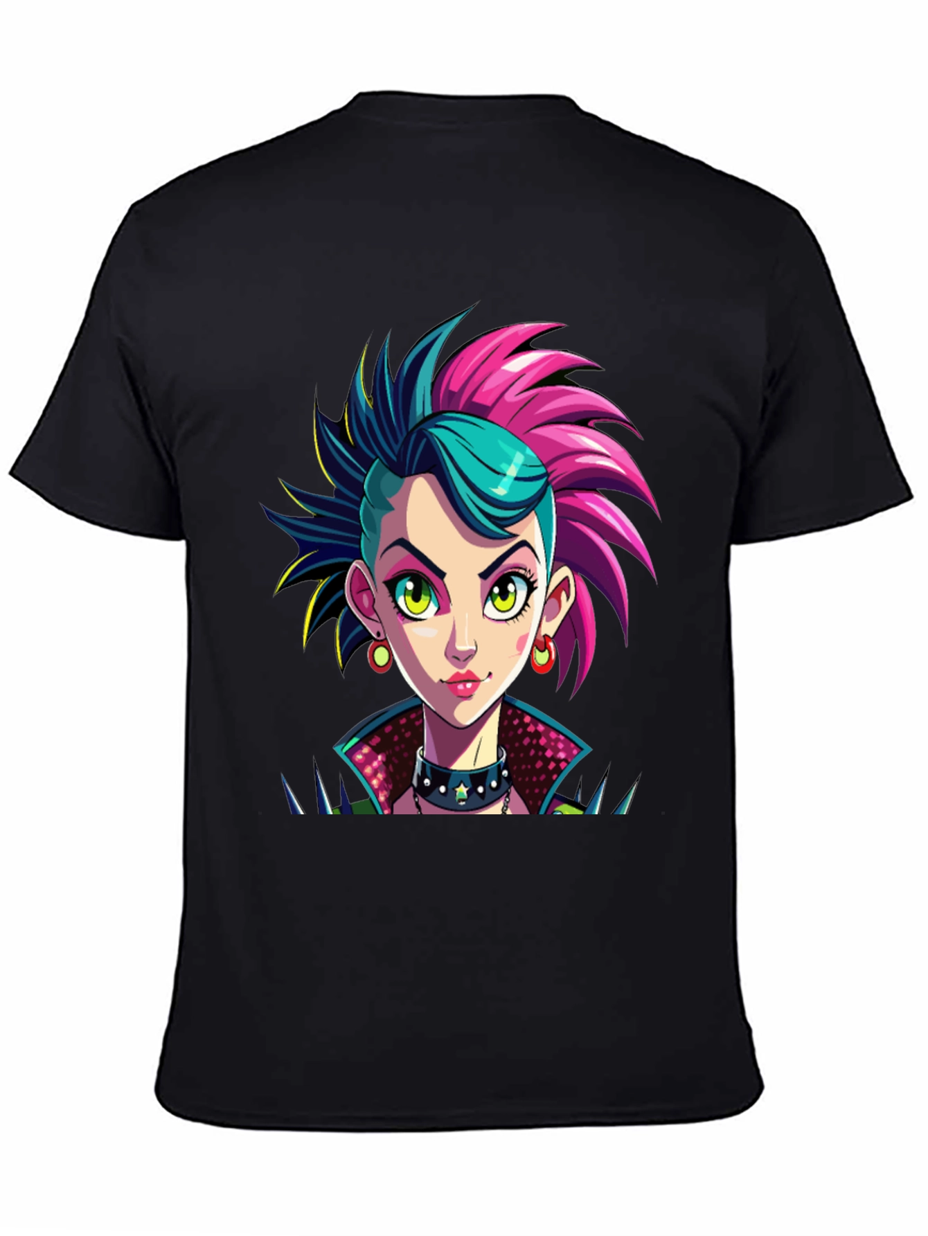 Punk Rock Girl Graphic T-Shirt