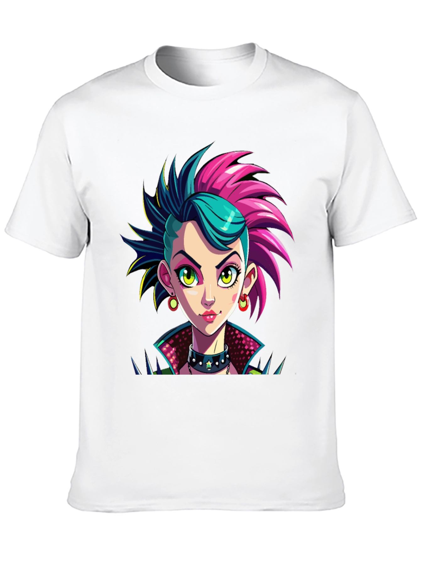 Punk Rock Girl Graphic T-Shirt