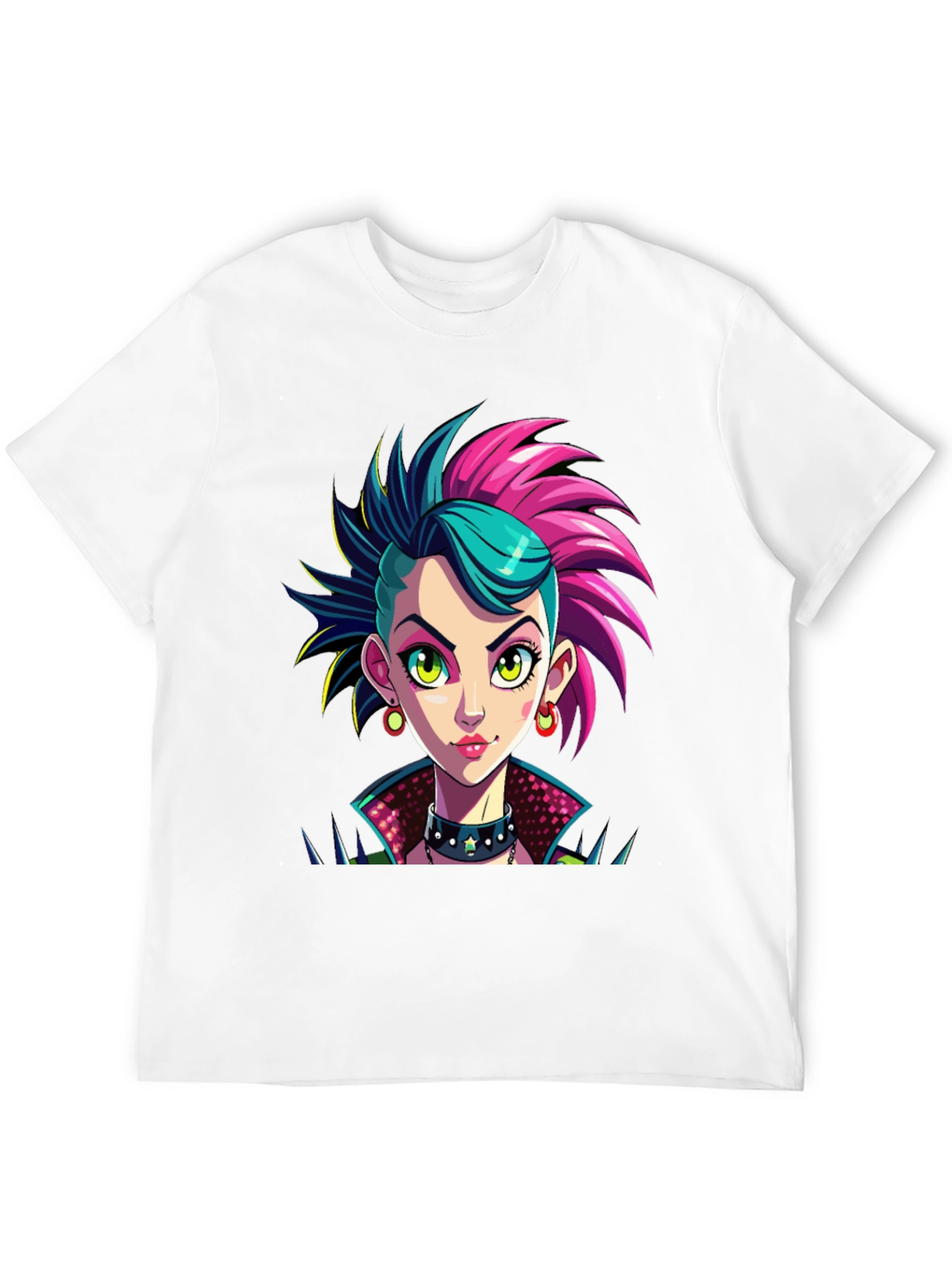 Punk Rock Girl Graphic T-Shirt