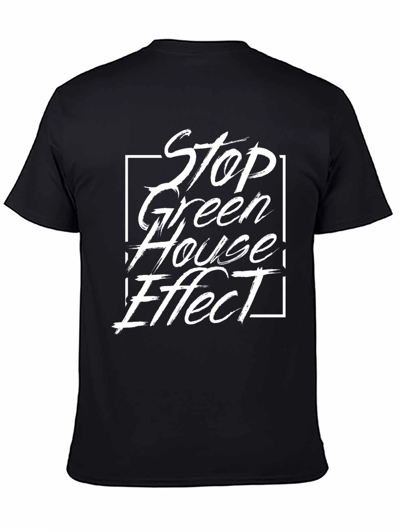 Stop Greenhouse Effect Graphic Tee - Eco-Friendly Statement