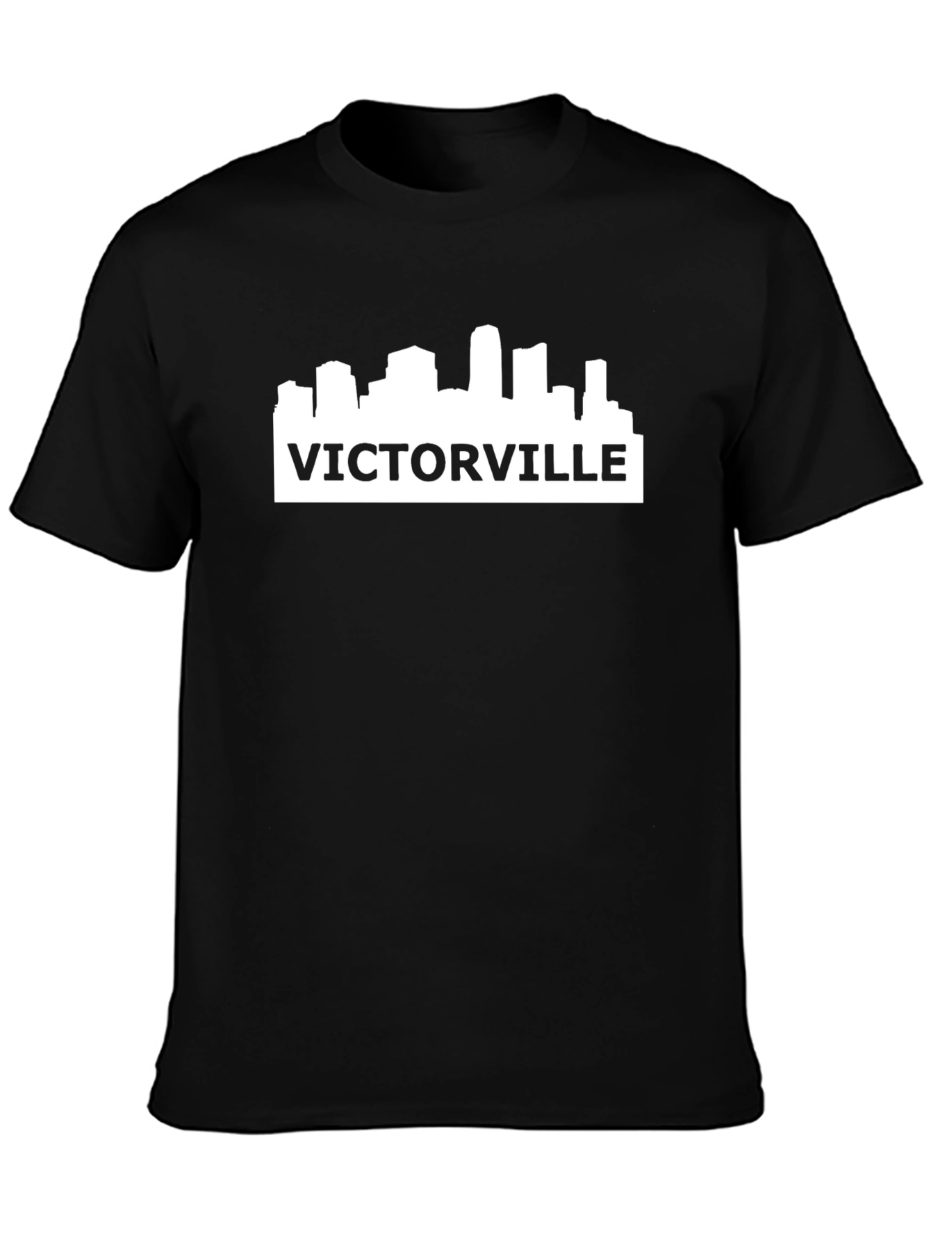 Victorville Cityscape Black T-Shirt