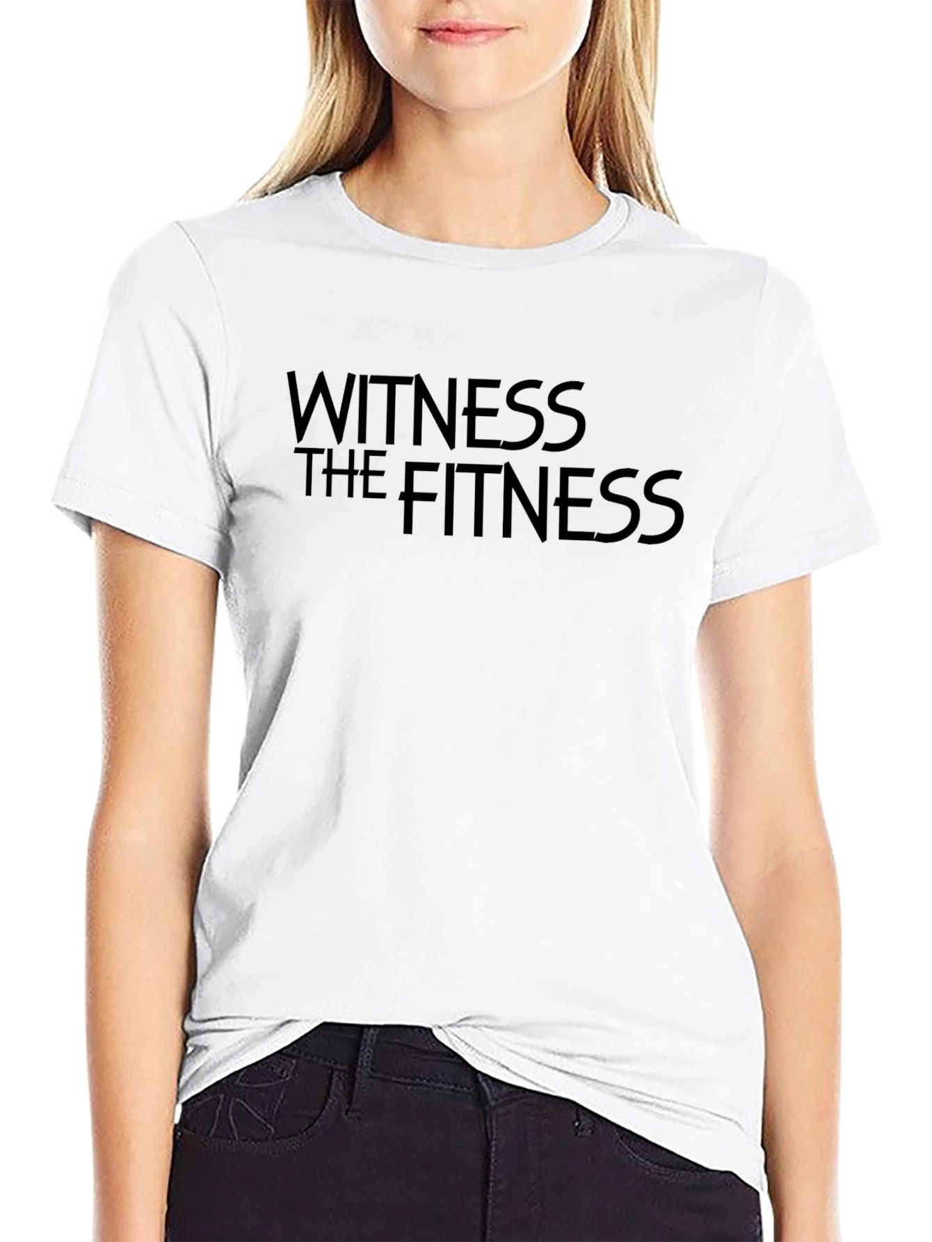 Witness the Fitness T-Shirt - Black Gym Motivation Tee