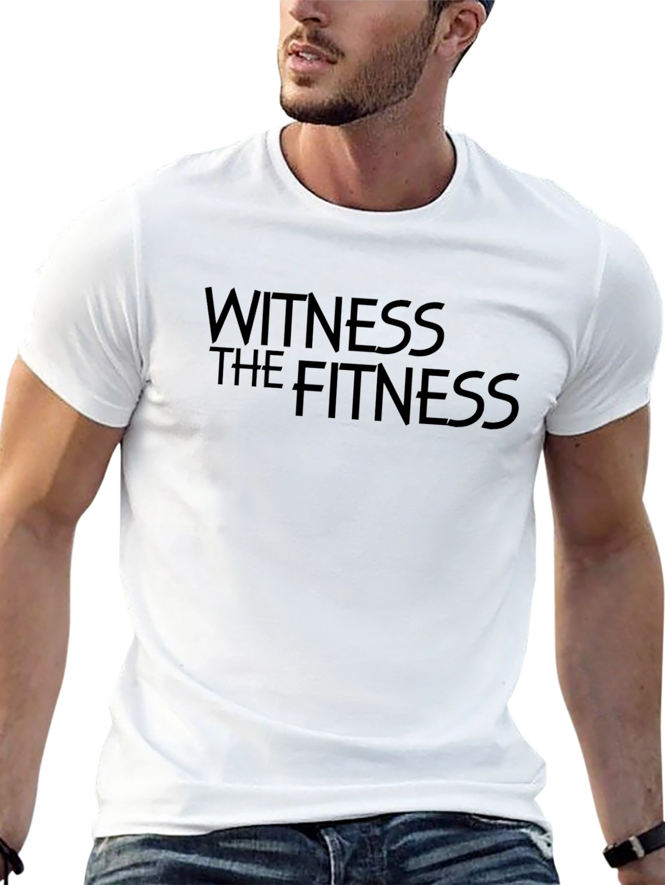 Witness the Fitness T-Shirt - Black Gym Motivation Tee